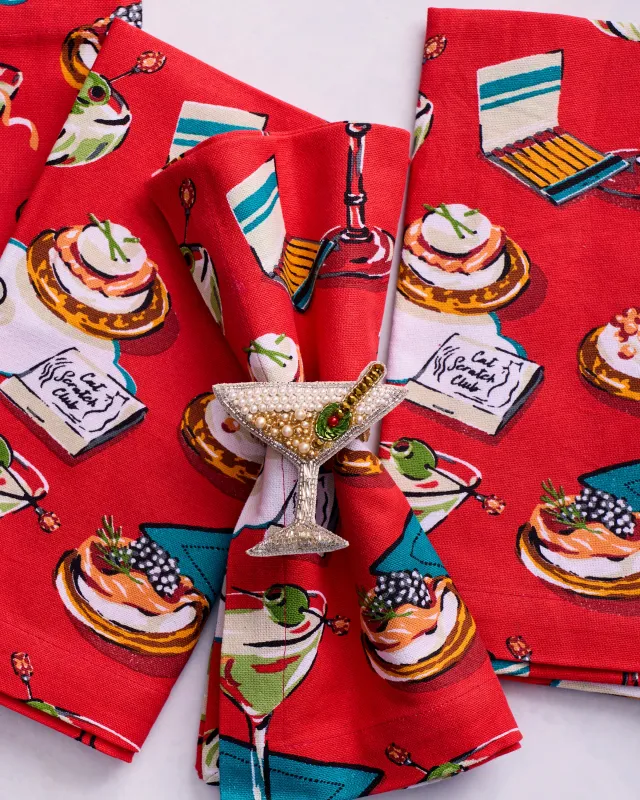 Blinis & Martinis - Tablescape Bundle - Matchbook Red sold by Printfresh