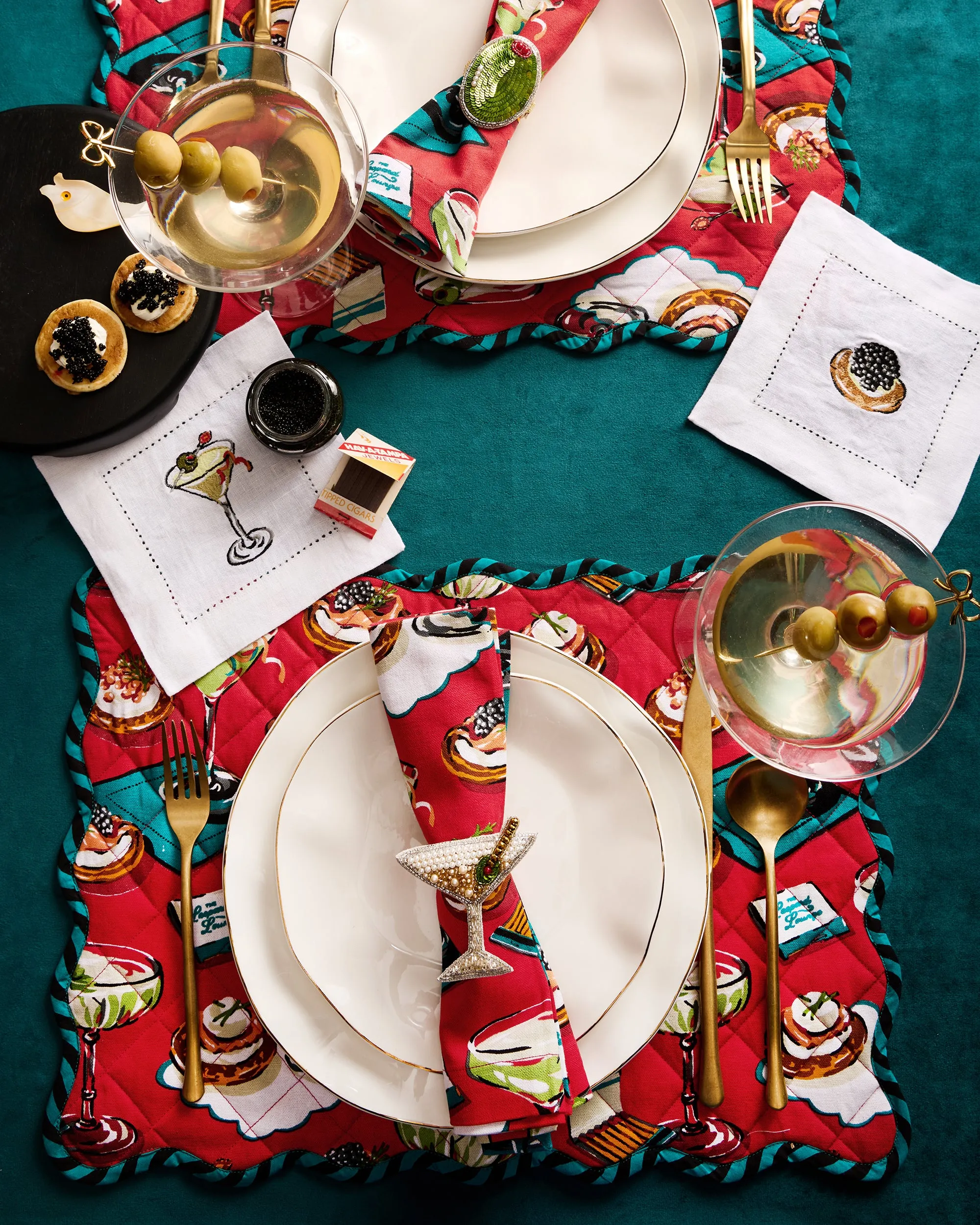 Blinis & Martinis - Tablescape Bundle - Matchbook Red sold by Printfresh product image thumbnail 3