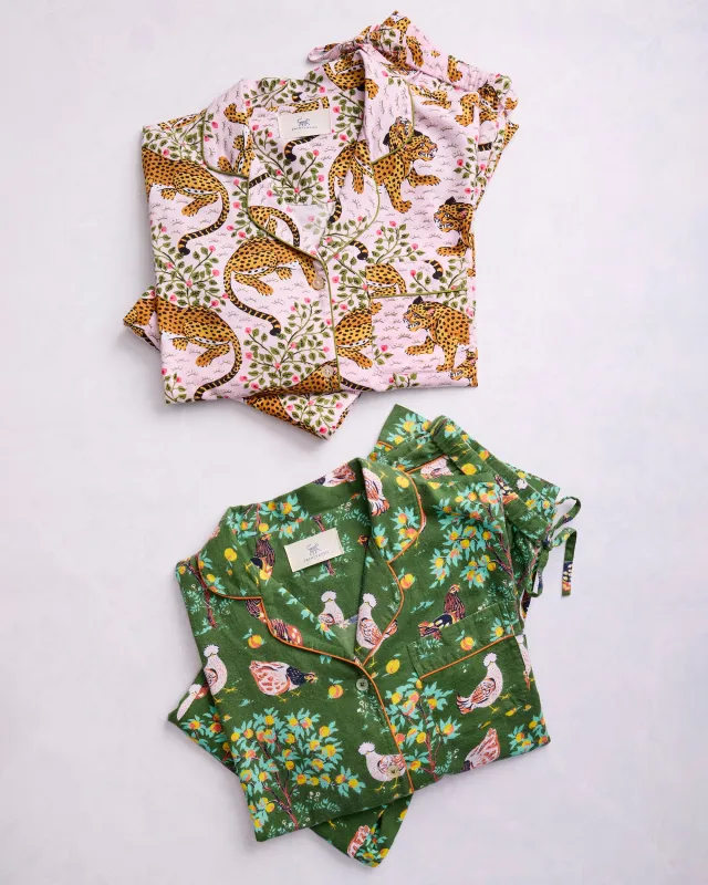Bagheera & Hen House - Lighweight Flannel PJ Set Bundle - Multi sold by Printfresh