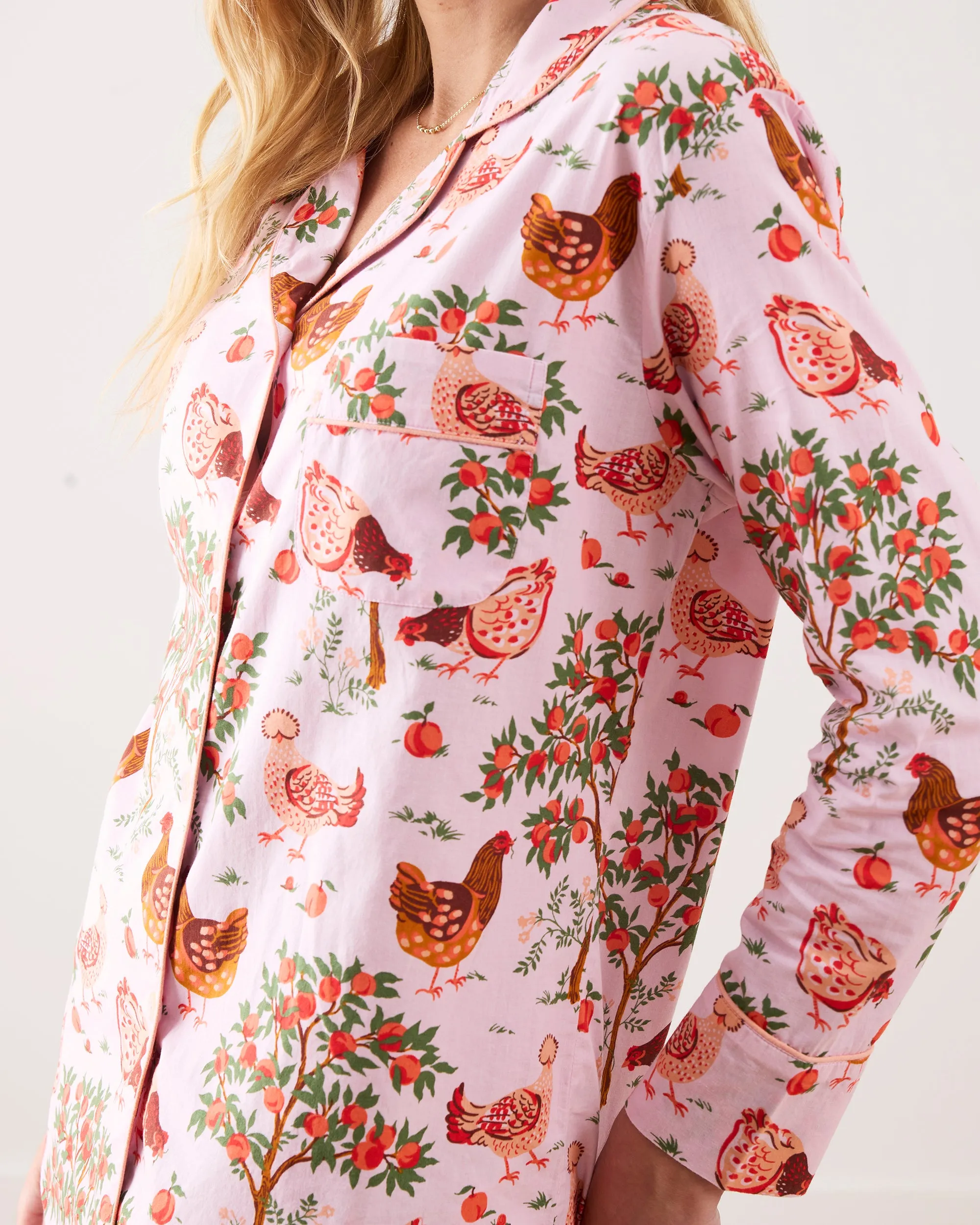 Hen House - Tall Long PJ Set - Ballet Pink sold by Printfresh product image thumbnail 5