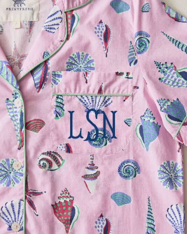 Beachcomber - Short PJ Set - Pink Sand sold by Printfresh