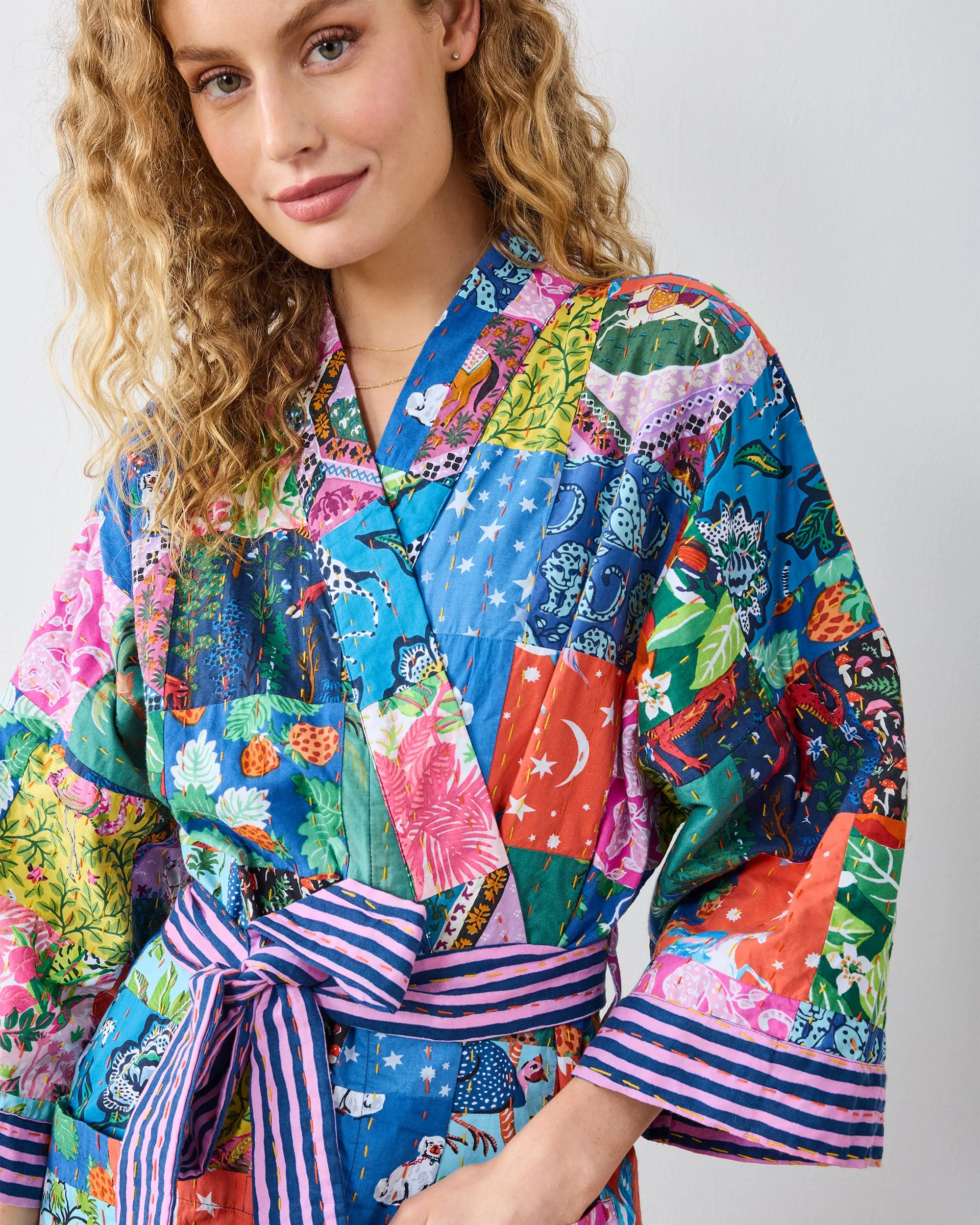 Kantha - Kantha Robe - Multi Print sold by Printfresh product image thumbnail 2