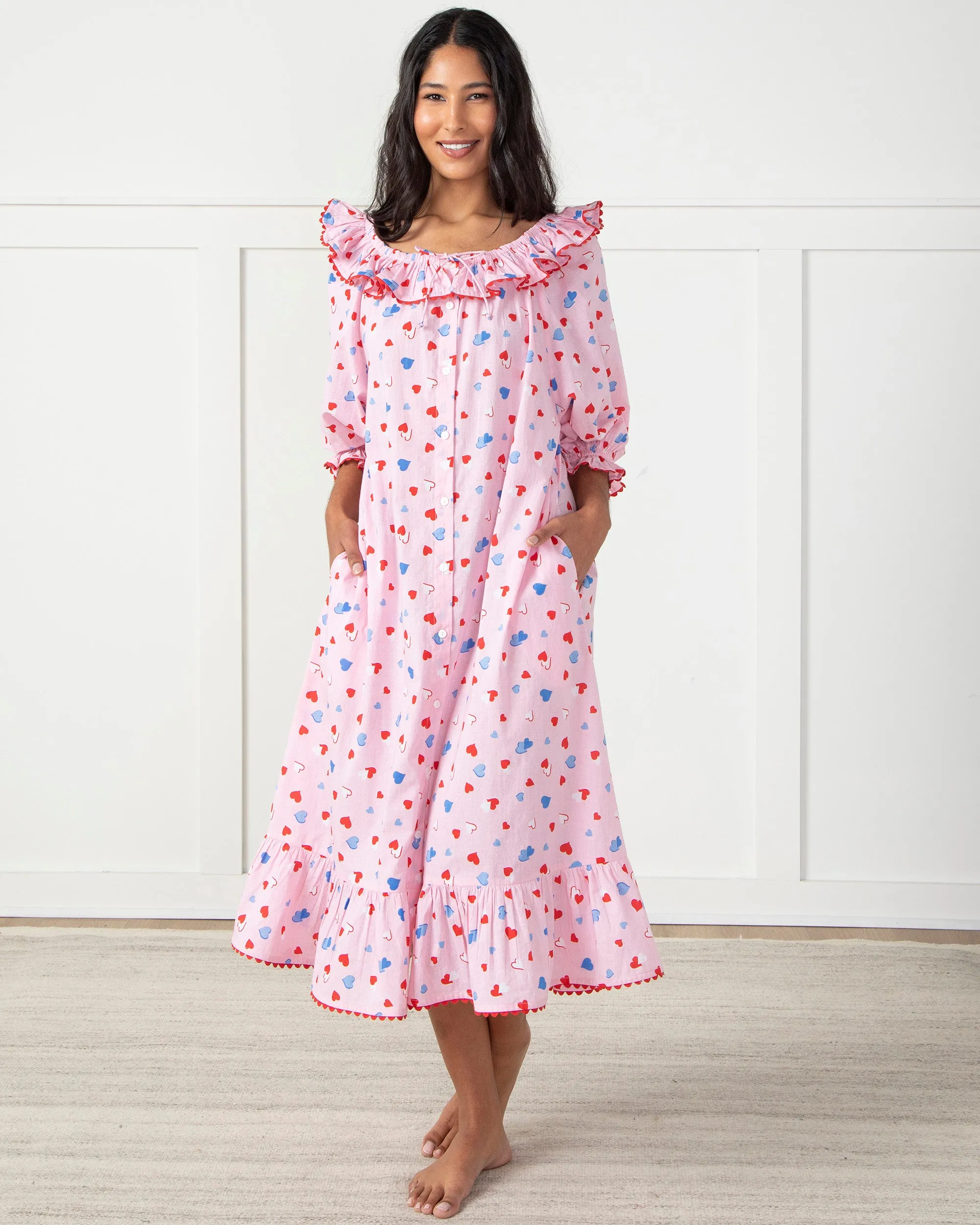 PF + Pencil & Paper Co. Heartbreaker - Latte Love Nightie - Blush sold by Printfresh product image thumbnail 3