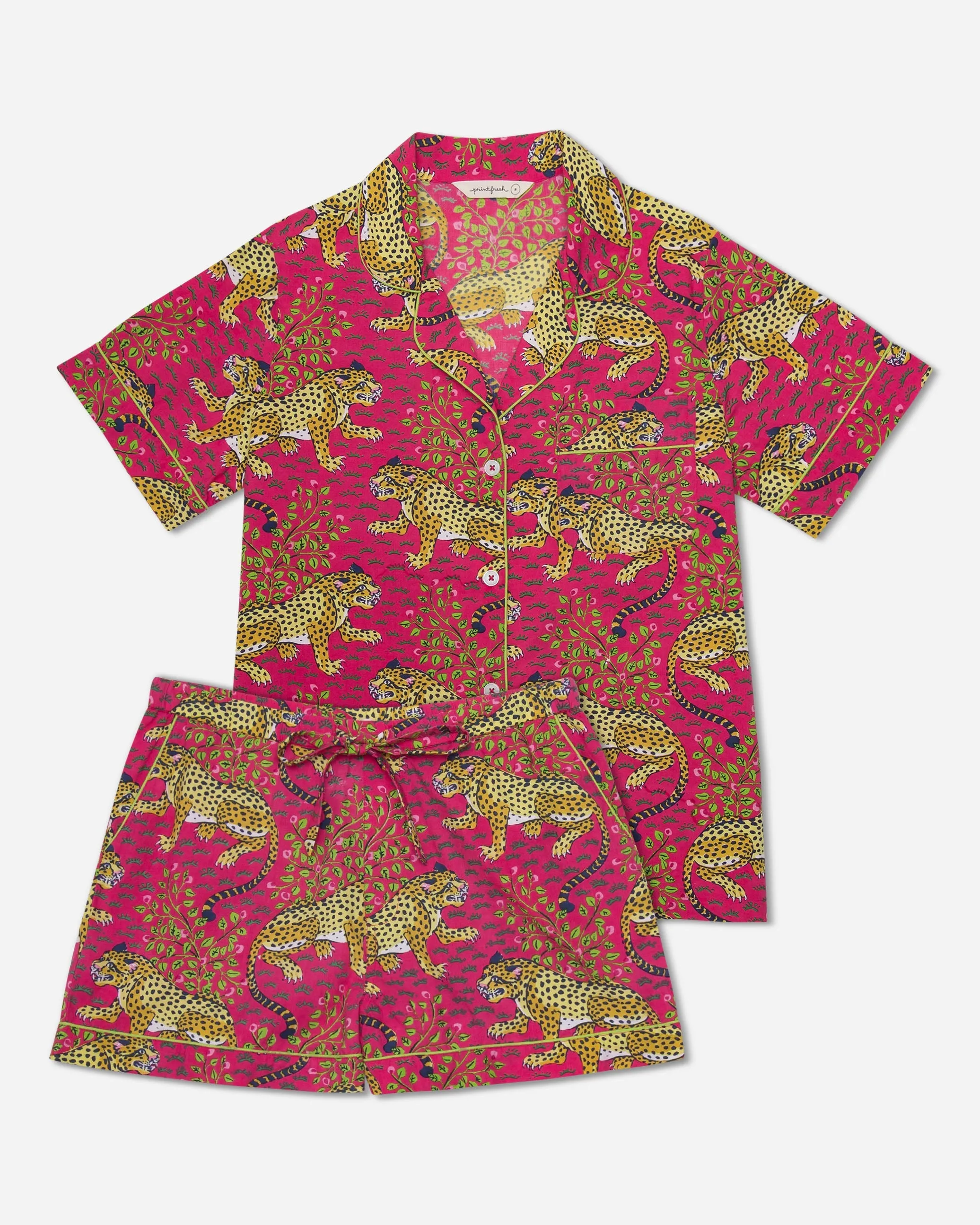 Bagheera - Petite Short PJ Set - Hot Pink sold by Printfresh product image thumbnail 5