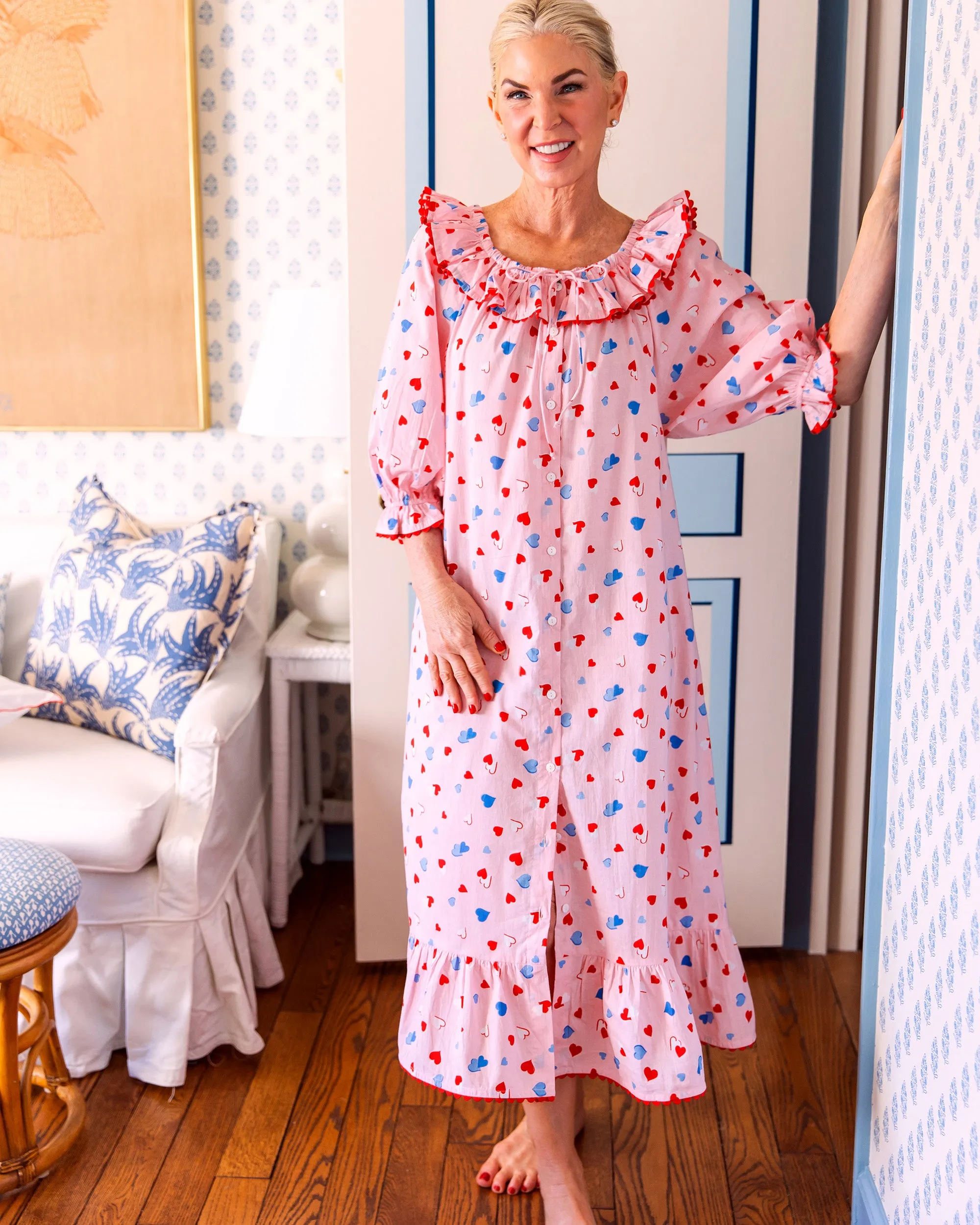 PF + Pencil & Paper Co. Heartbreaker - Latte Love Nightie - Blush sold by Printfresh