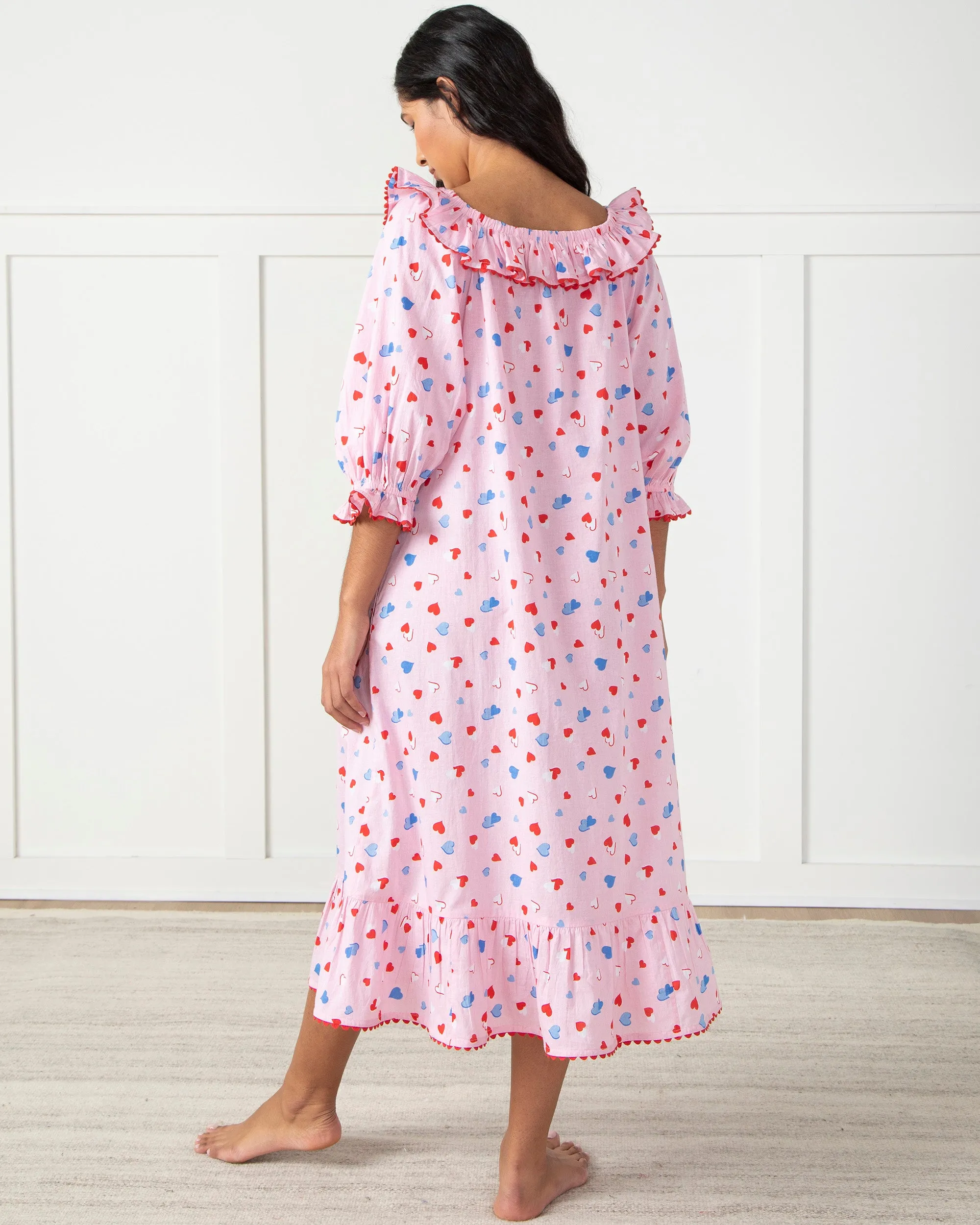 PF + Pencil & Paper Co. Heartbreaker - Latte Love Nightie - Blush sold by Printfresh product image thumbnail 4