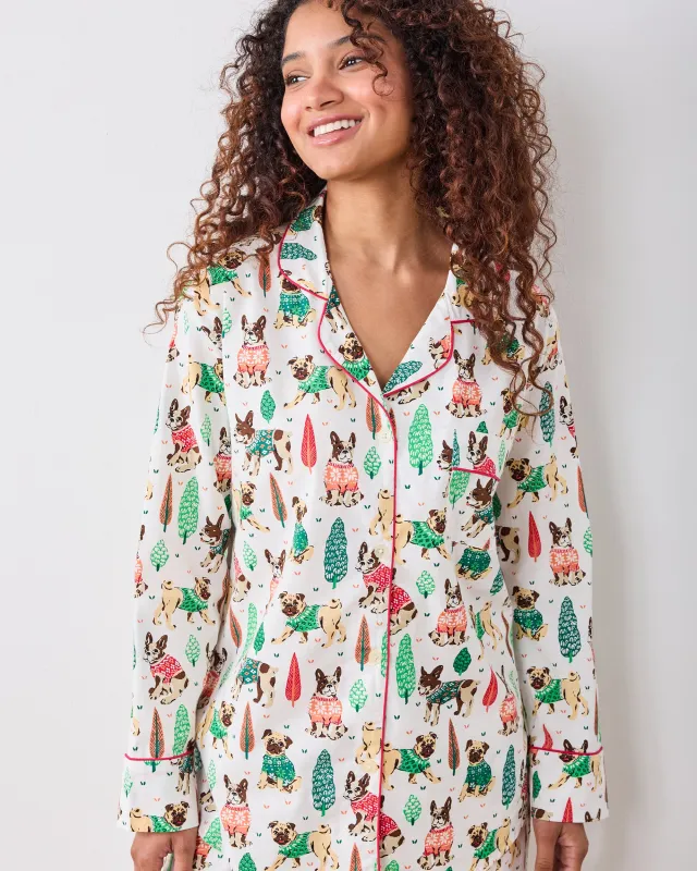 Sweater Weather -  Long PJ Set - Cloud sold by Printfresh