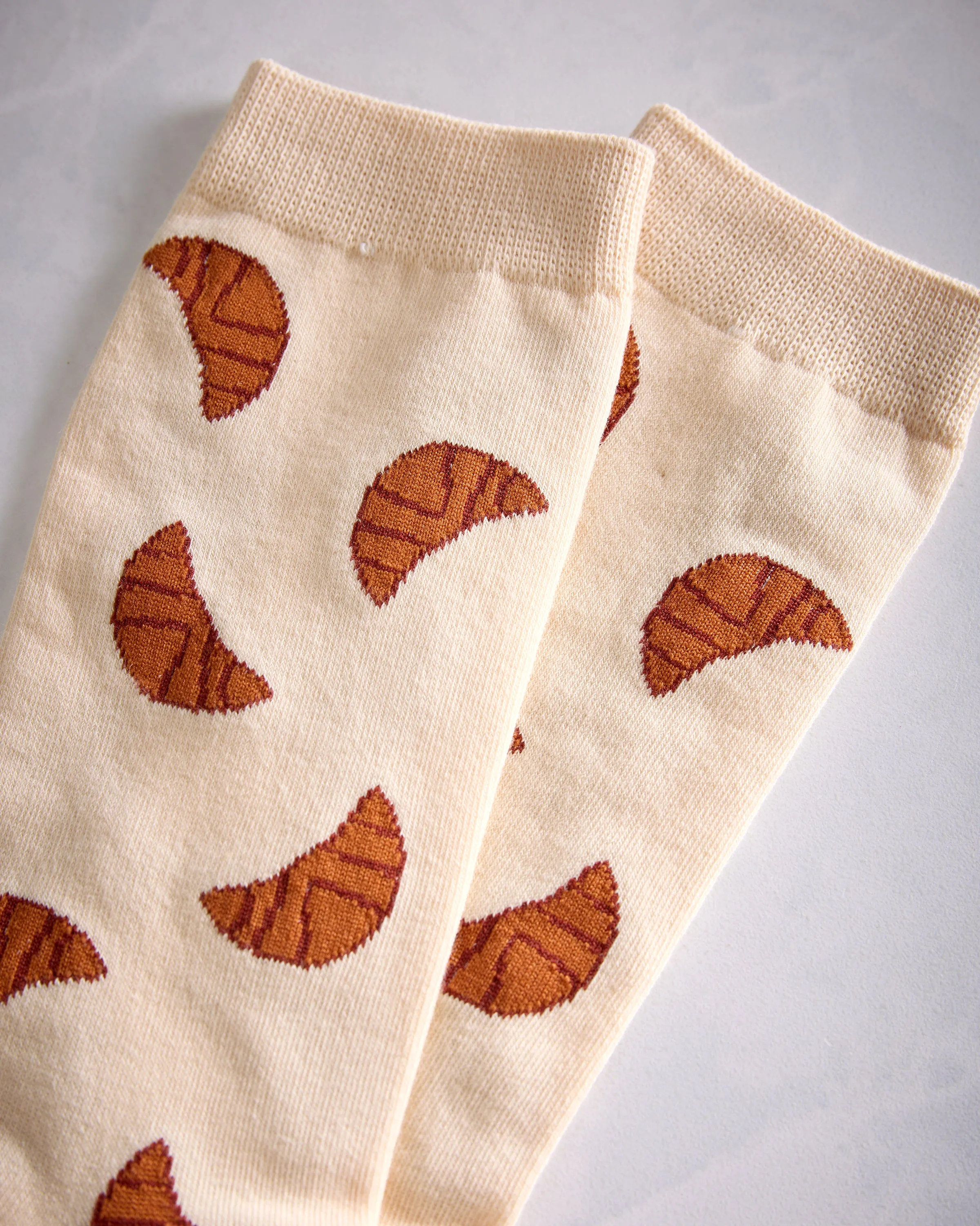 Jenny Lemons - Croissant Crew Sock - Croissant Combo sold by Printfresh product image thumbnail 3
