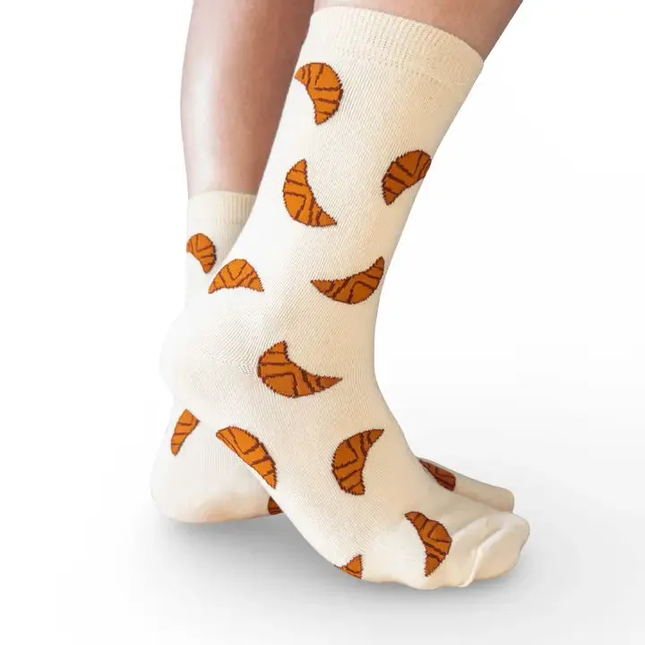 Jenny Lemons - Croissant Crew Sock - Croissant Combo sold by Printfresh product image thumbnail 4