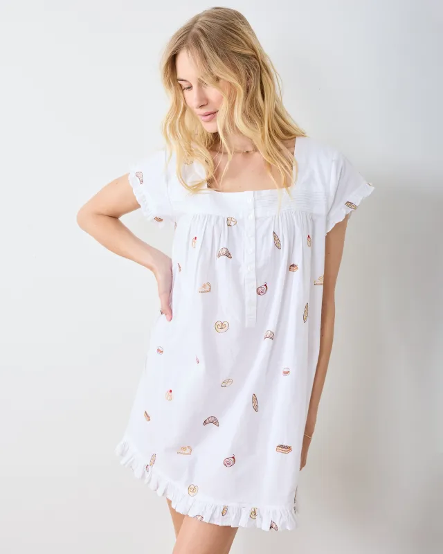 Freshly Baked - Pintuck Nightgown - Cloud sold by Printfresh