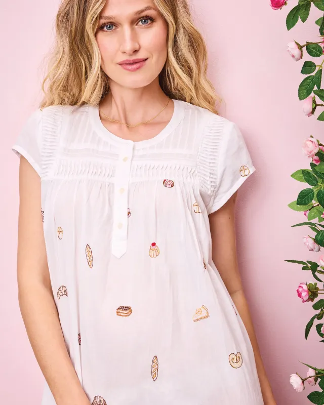 Freshly Baked - Moonlight Nightgown - Cloud sold by Printfresh