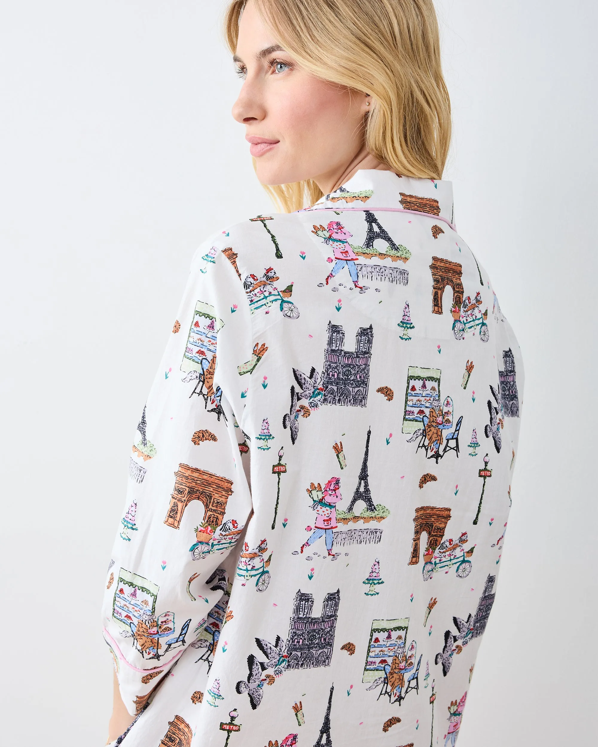 Paris Getaway - Sleep Shirt - Cloud sold by Printfresh product image thumbnail 5