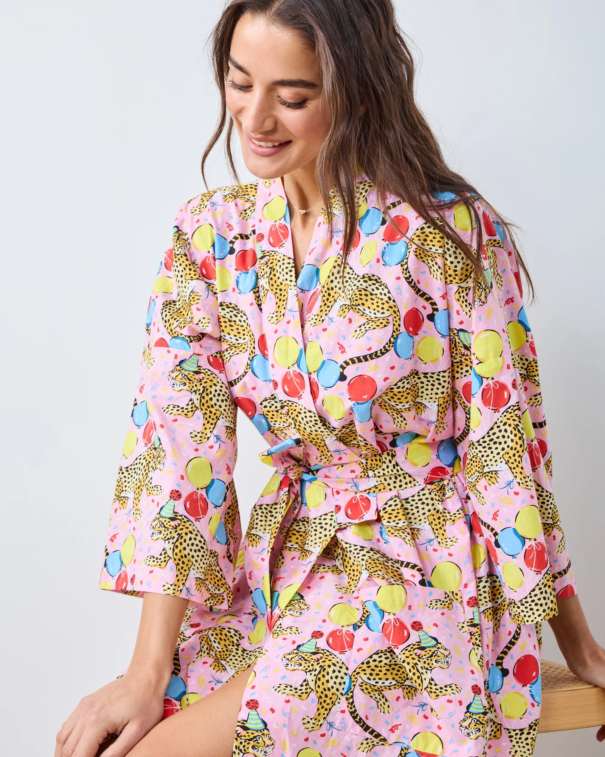 Birthday Bagheera - Long Robe - Pink Confetti sold by Printfresh product image thumbnail 2