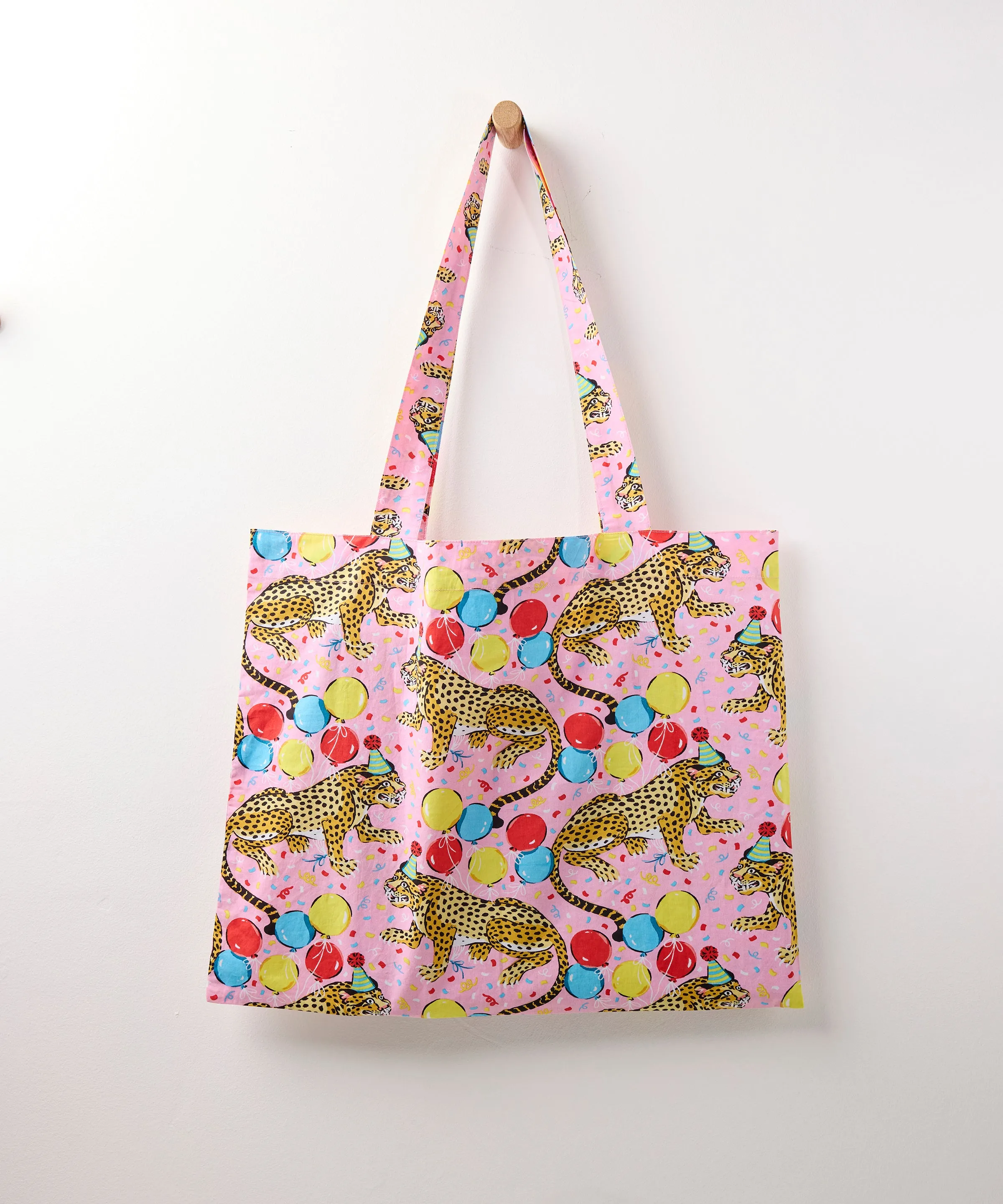 Birthday Bagheera - Go To Tote - Pink Confetti sold by Printfresh