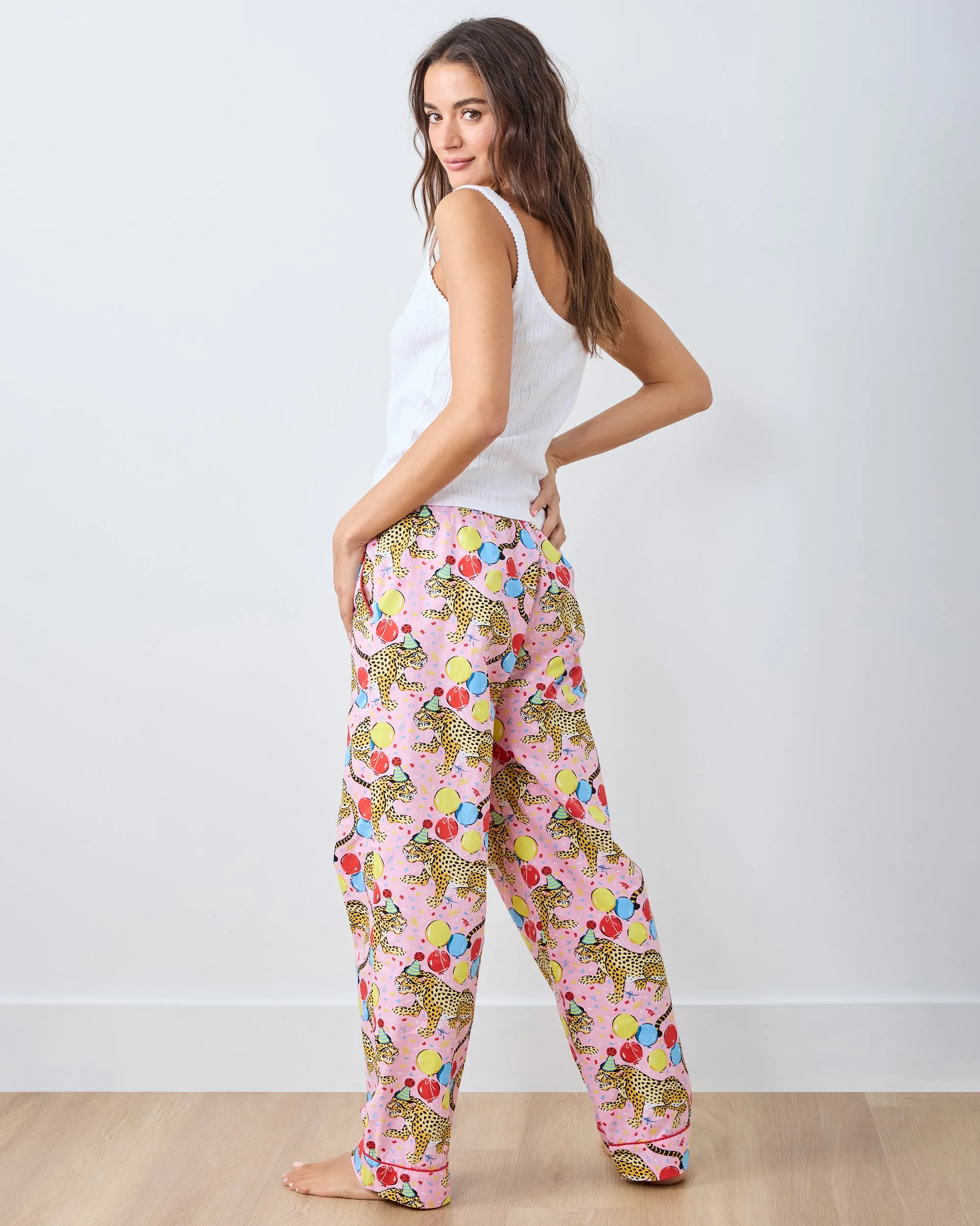 Birthday Bagheera - PJ Pant - Pink Confetti sold by Printfresh product image thumbnail 4