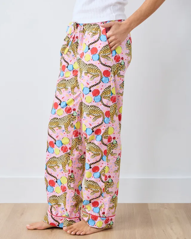 Birthday Bagheera - PJ Pant - Pink Confetti sold by Printfresh