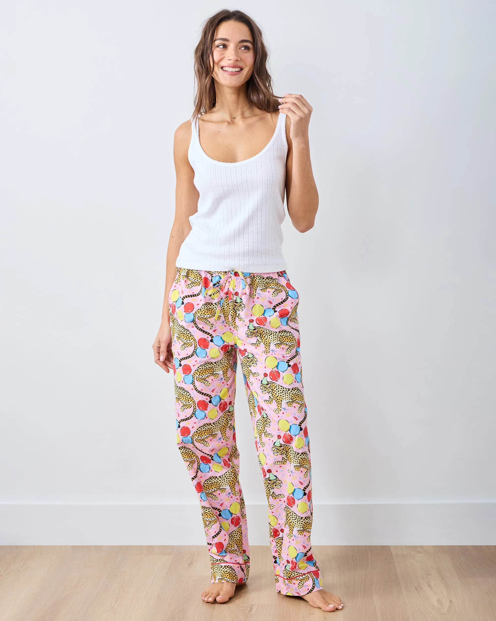 Birthday Bagheera - PJ Pant - Pink Confetti sold by Printfresh product image thumbnail 2