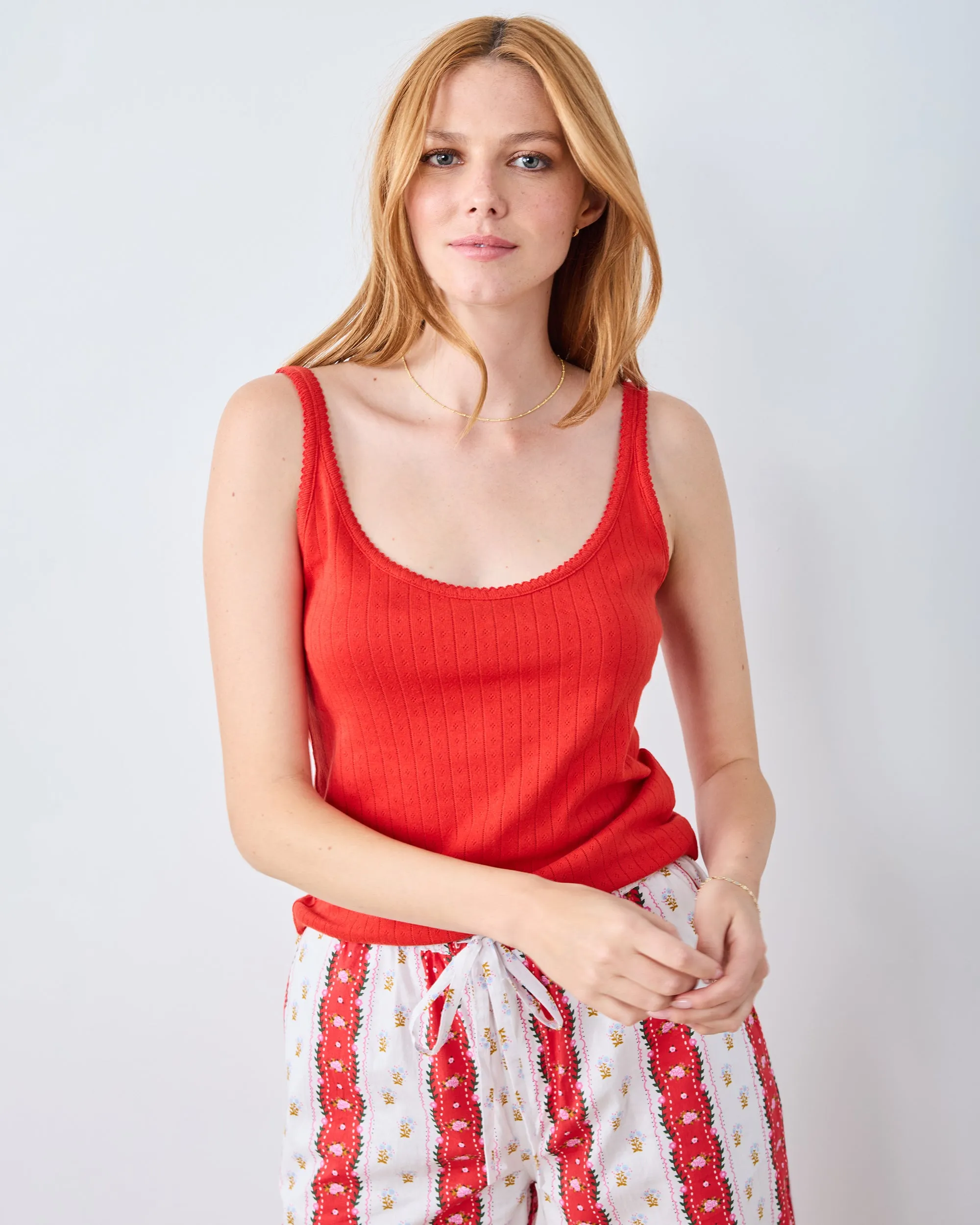 Solid - Esme Tank - Red Lip sold by Printfresh product image thumbnail 4