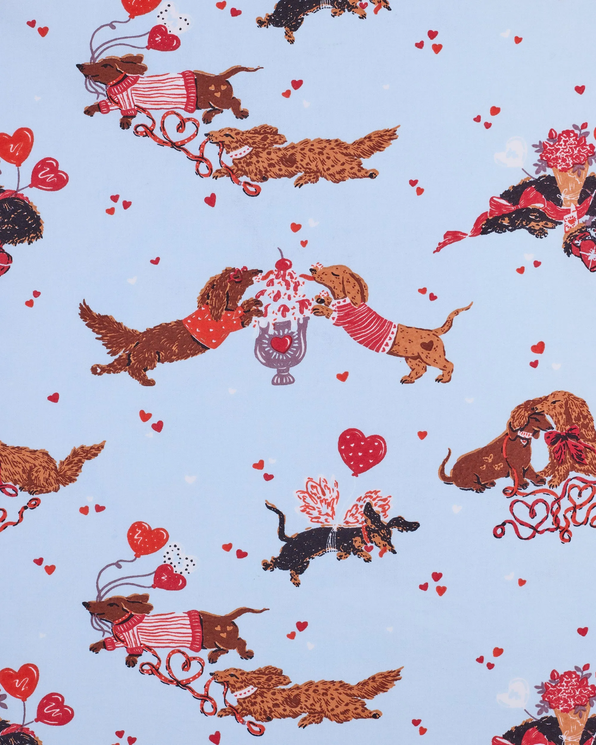 Dachshund Date - Eye Mask - Pale Blue sold by Printfresh product image thumbnail 3