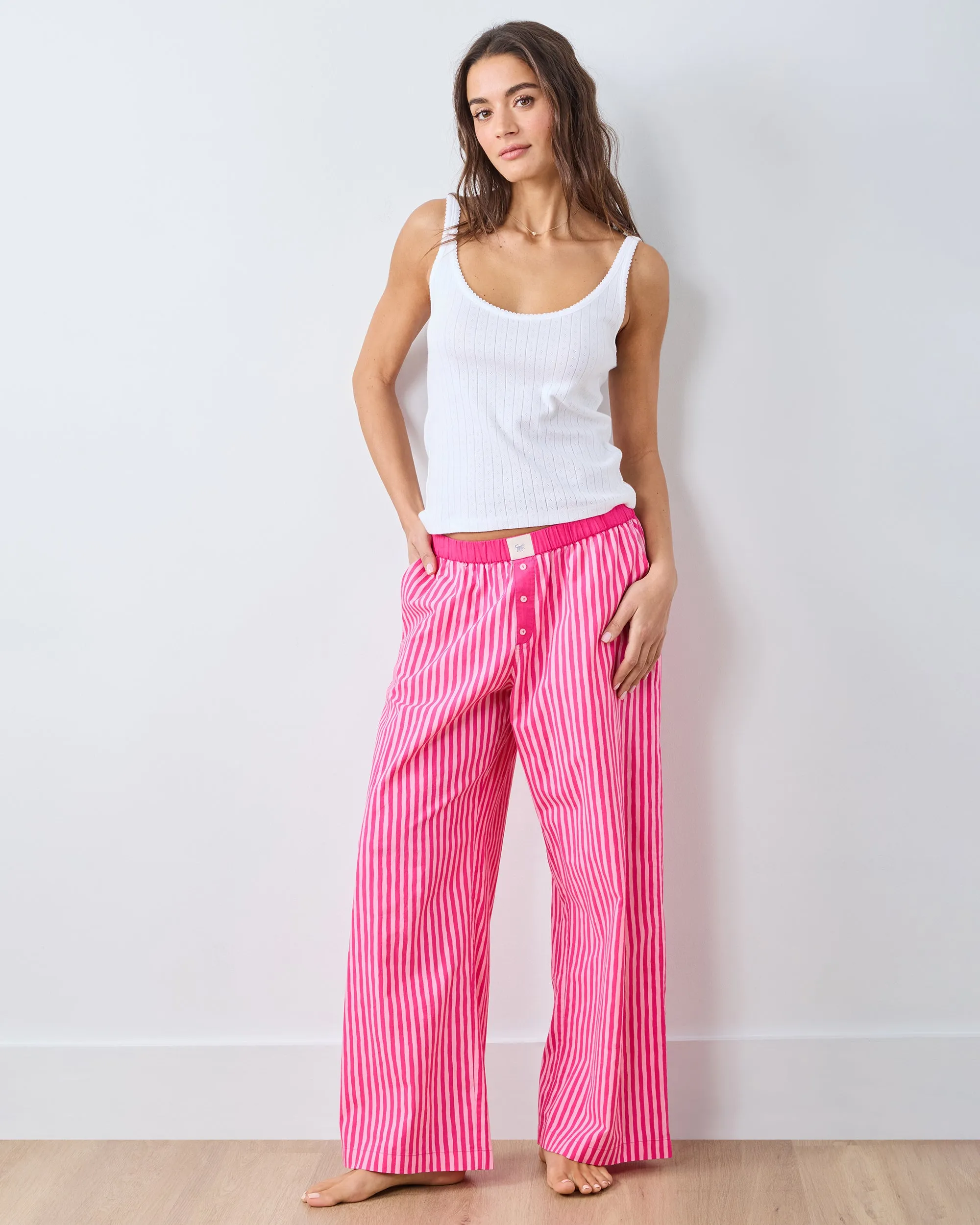 Pink Stripes - Esme Tank & Nola PJ Pants Bundle - Multi sold by Printfresh product image thumbnail 2