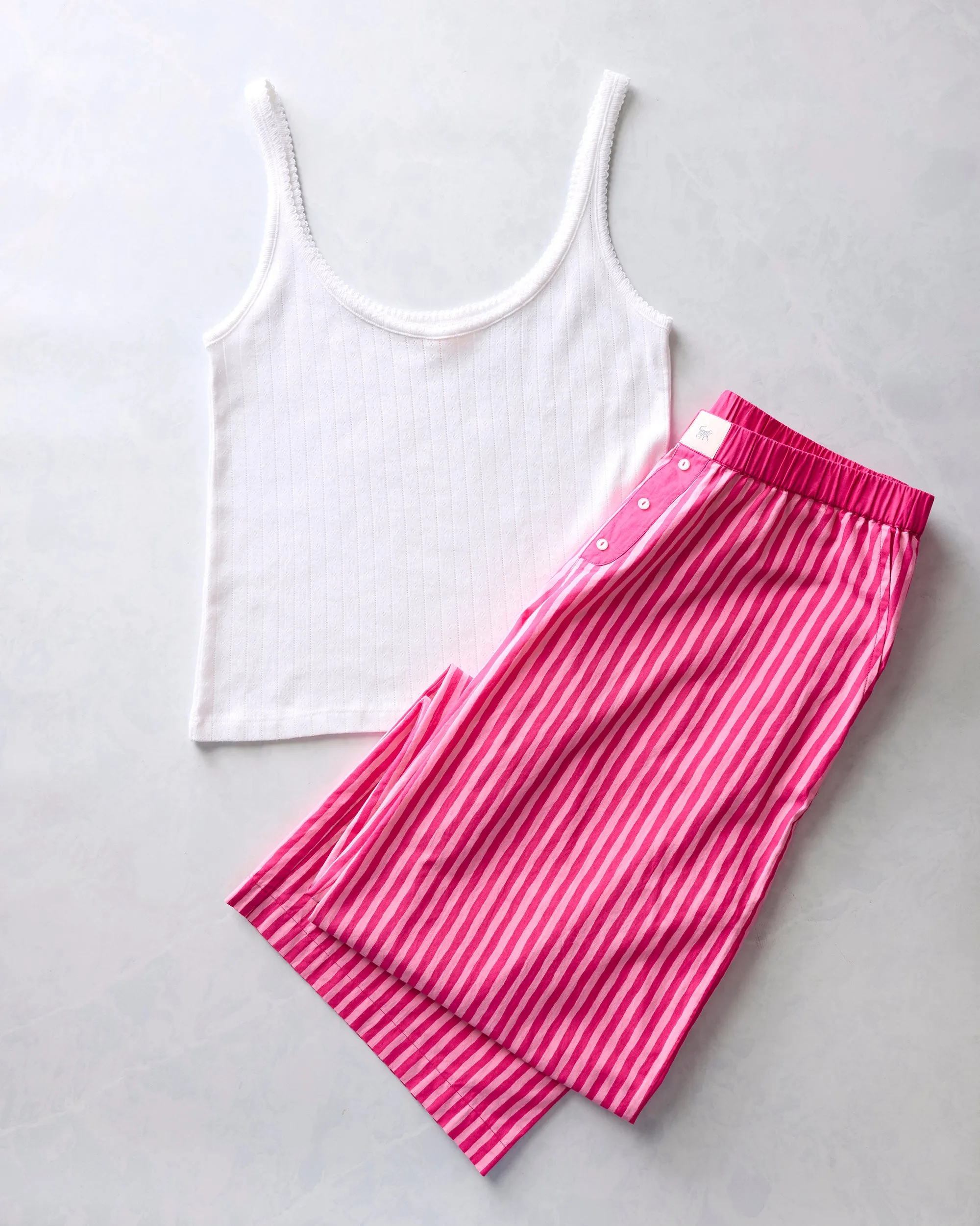 Pink Stripes - Esme Tank & Nola PJ Pants Bundle - Multi sold by Printfresh