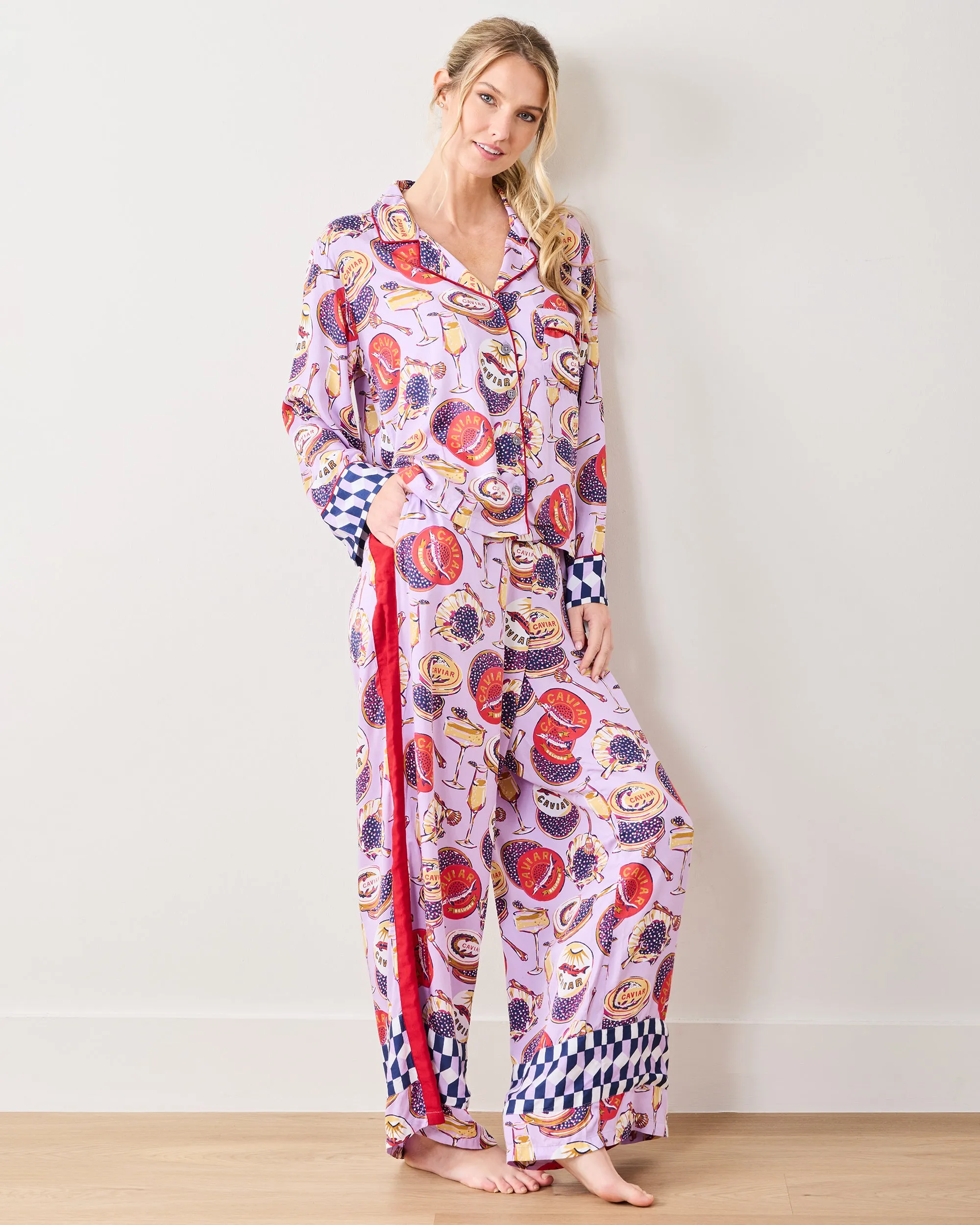 Champagne & Caviar - Tall Eco Satin Rittenhouse Set - Lavender sold by Printfresh