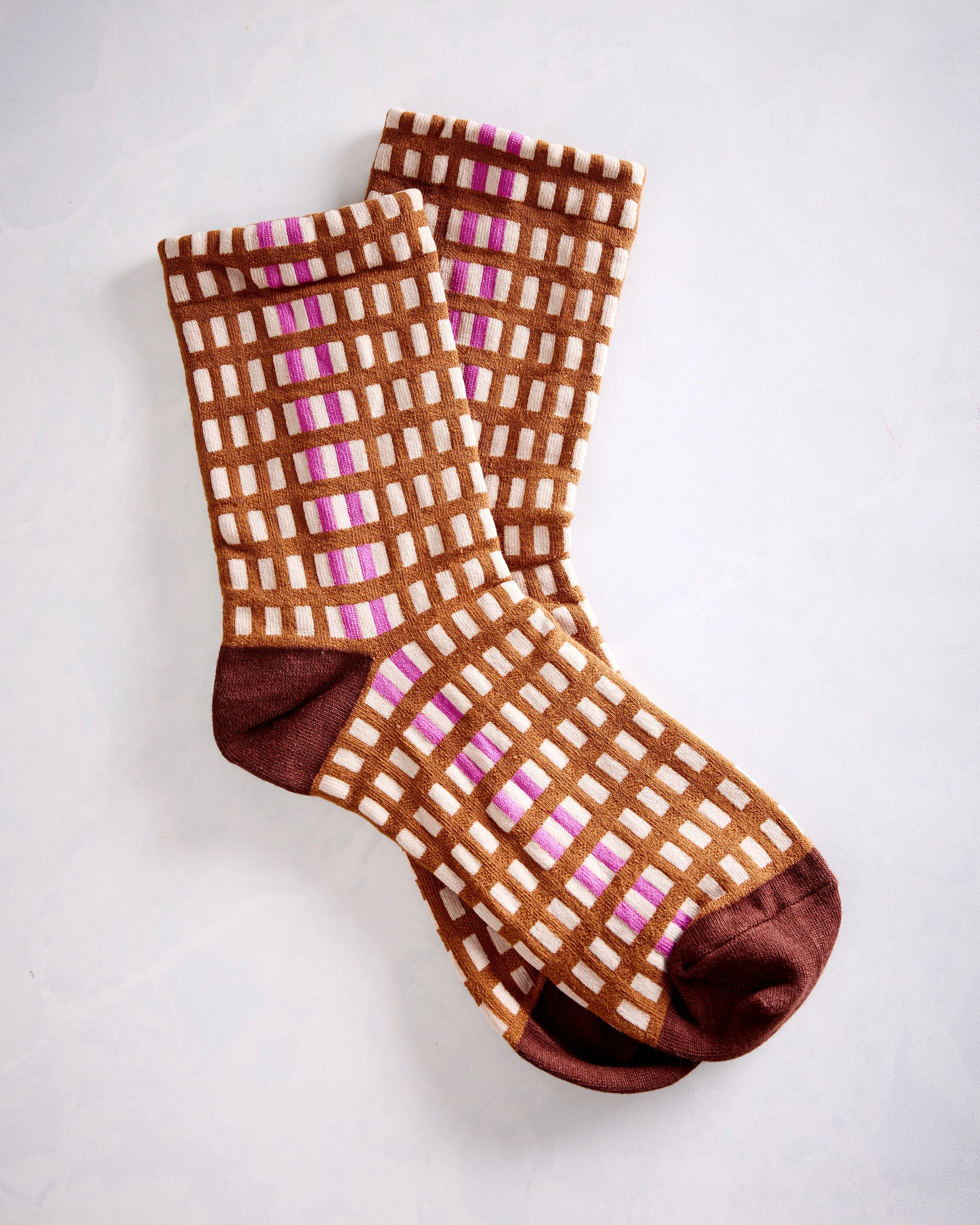 Brown - Skyscraper Stripe Crew - Hansel from Basel sold by Printfresh