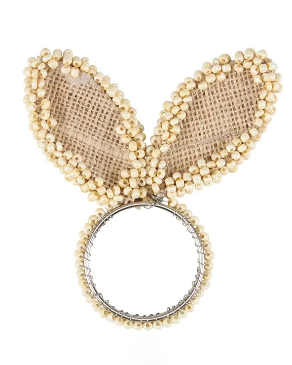 Ivory - Bunny Ear Napkin Ring - Primitives by Kathy sold by Printfresh product image thumbnail 3