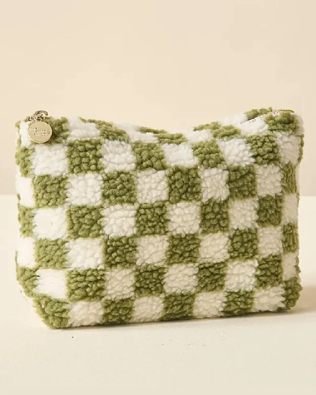 Green Check - Teddy Pouch - The Darling Effect sold by Printfresh