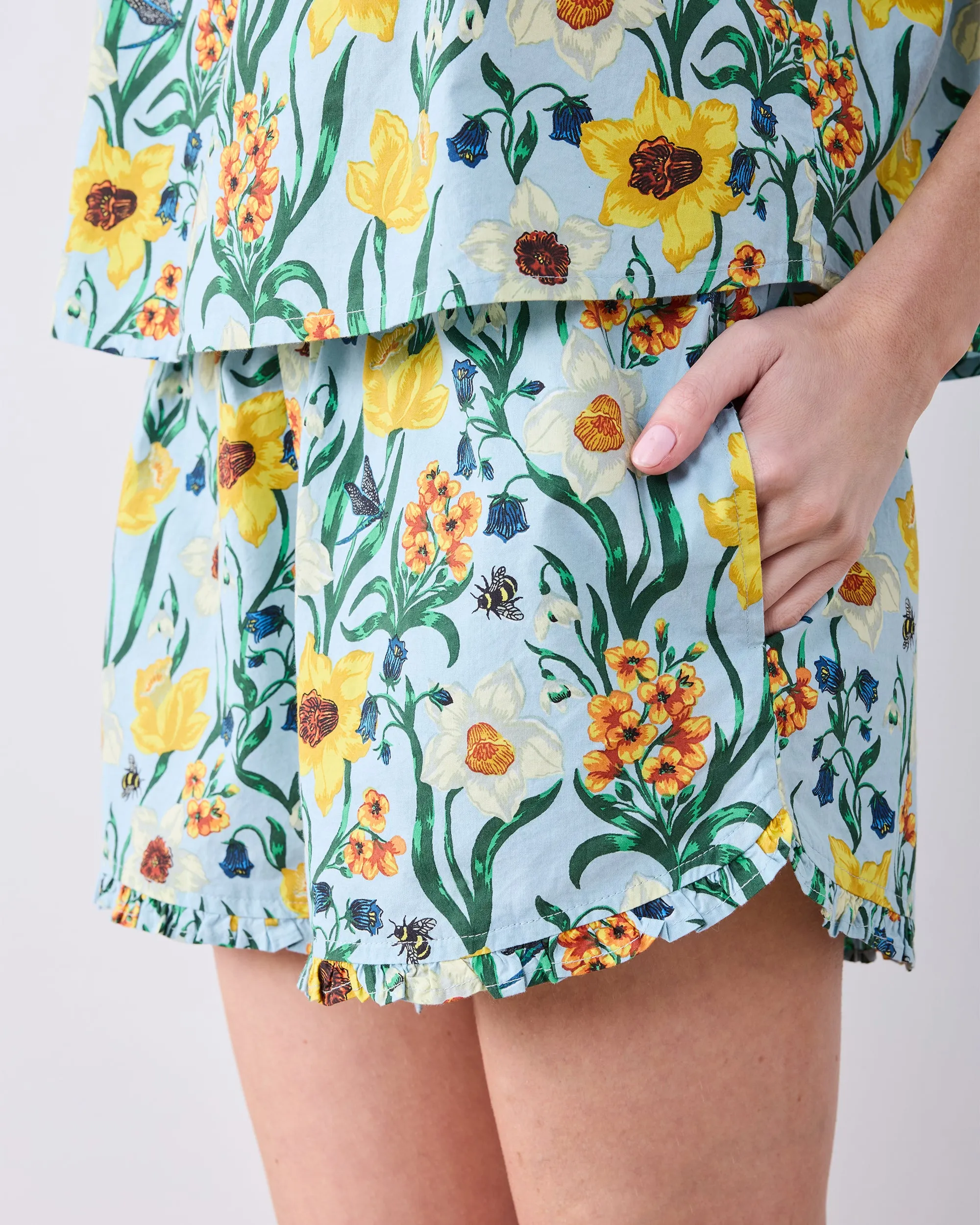 Dreamy Daffodil - Back To Bed Short Set - Moonwater sold by Printfresh product image thumbnail 3