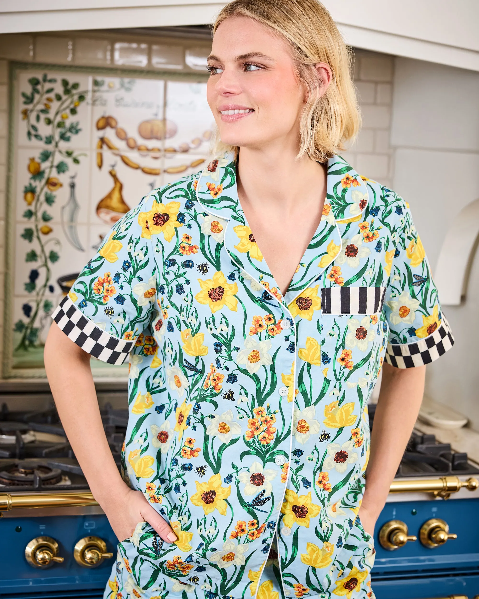 Dreamy Daffodil - Short PJ Set - Moonwater sold by Printfresh