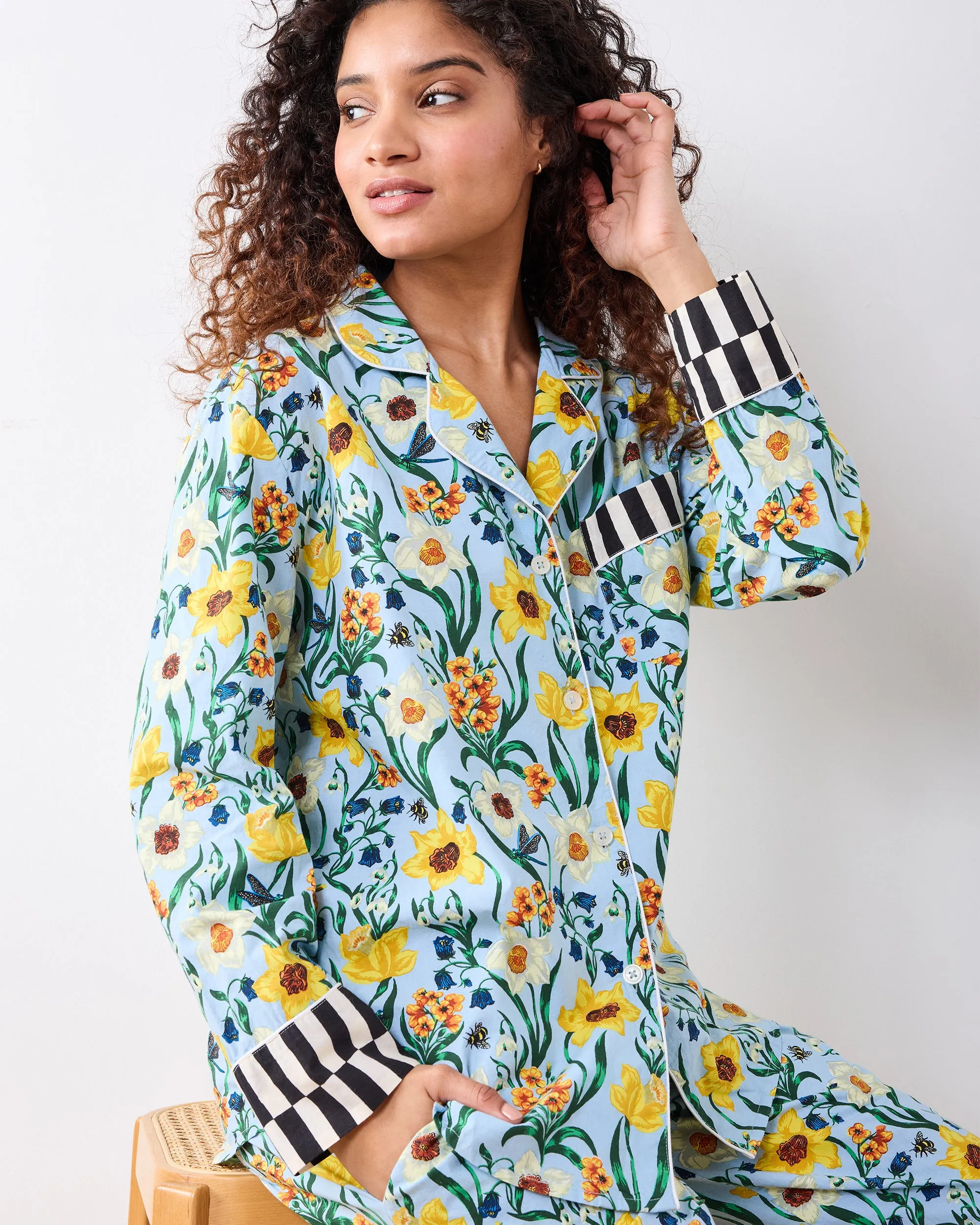 Dreamy Daffodil - Long PJ Set - Moonwater sold by Printfresh product image thumbnail 5