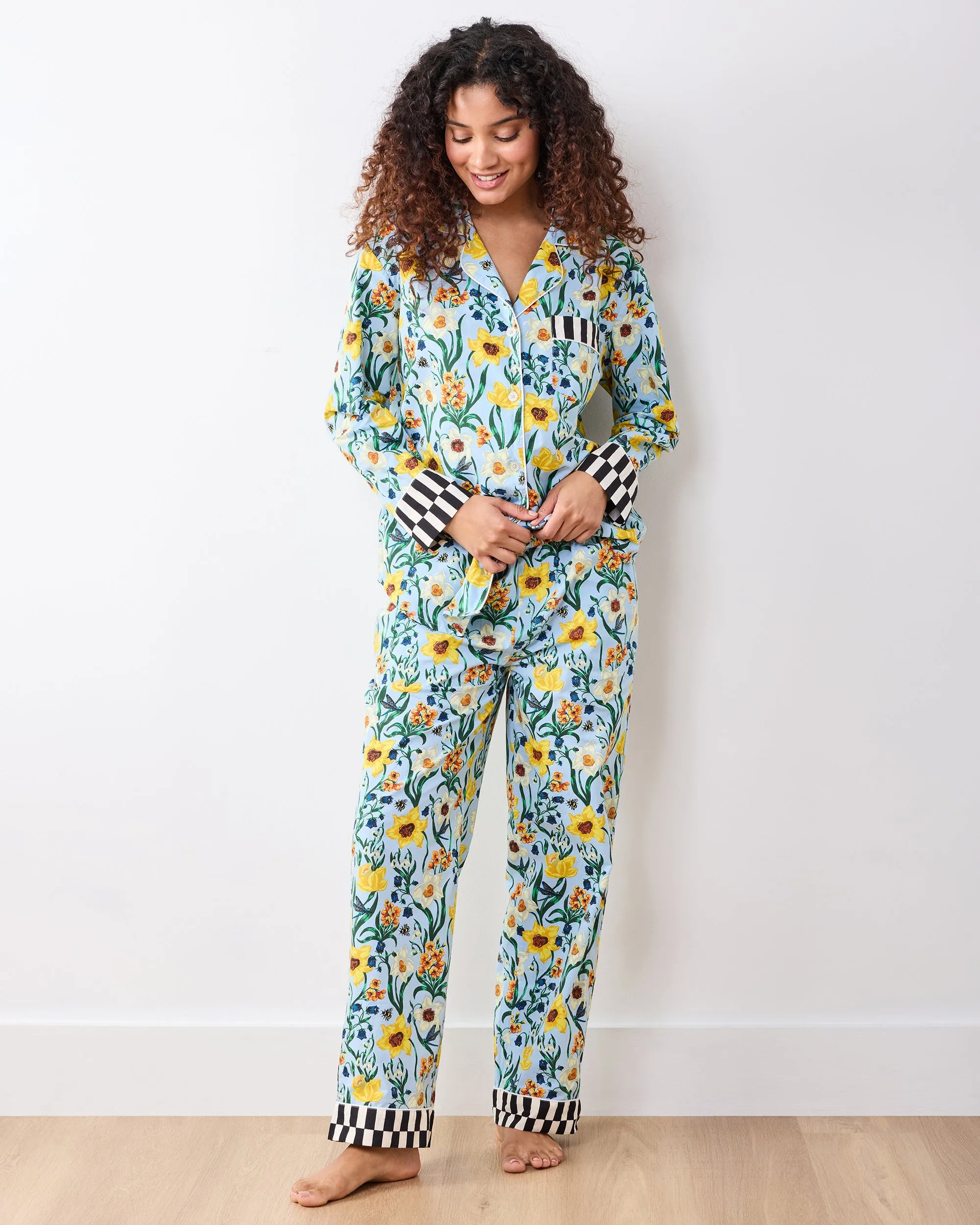 Dreamy Daffodil - Long PJ Set - Moonwater sold by Printfresh product image thumbnail 2