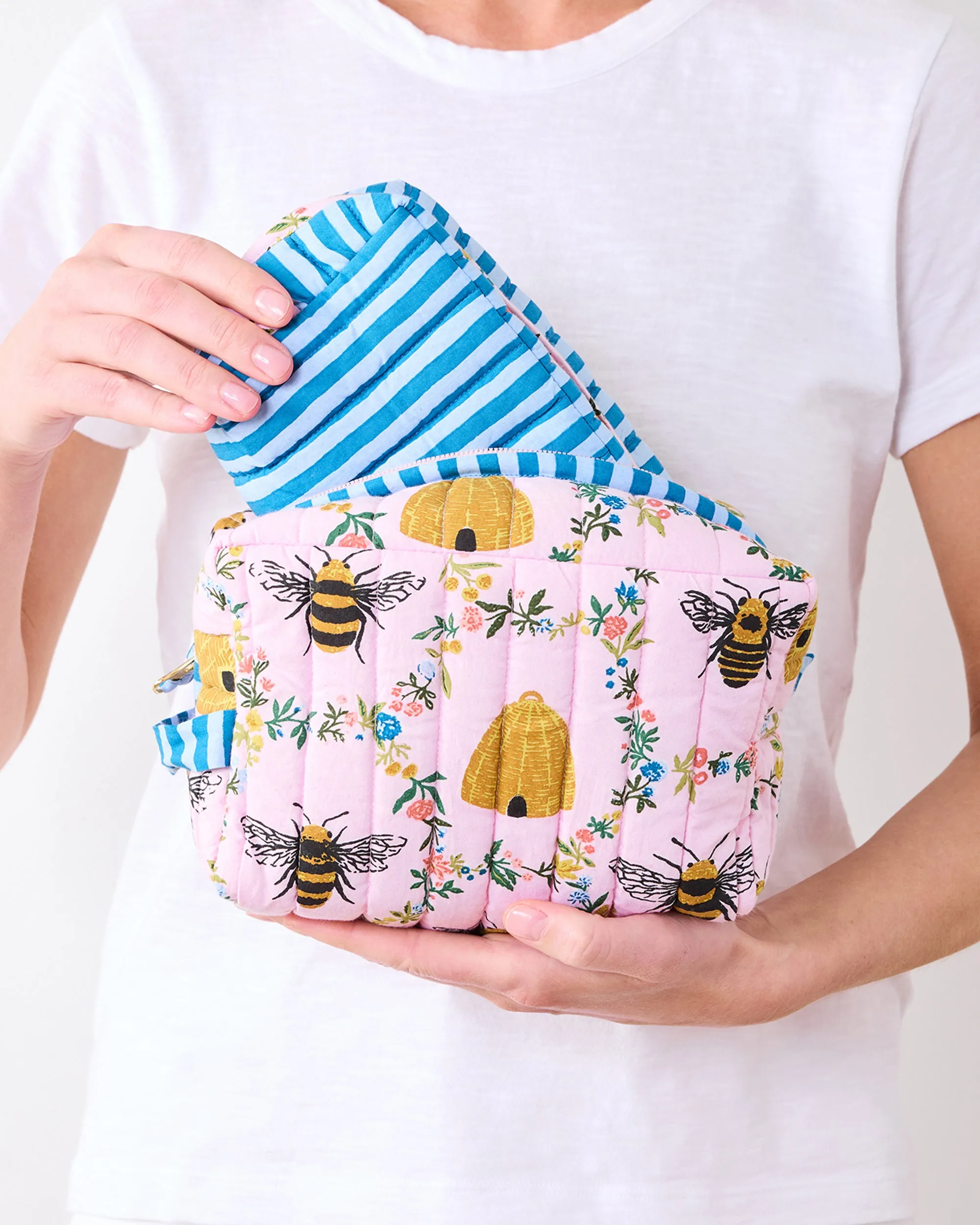 Sweet Bee - Three's Best Pouch Set - Pink Petal sold by Printfresh product image thumbnail 3