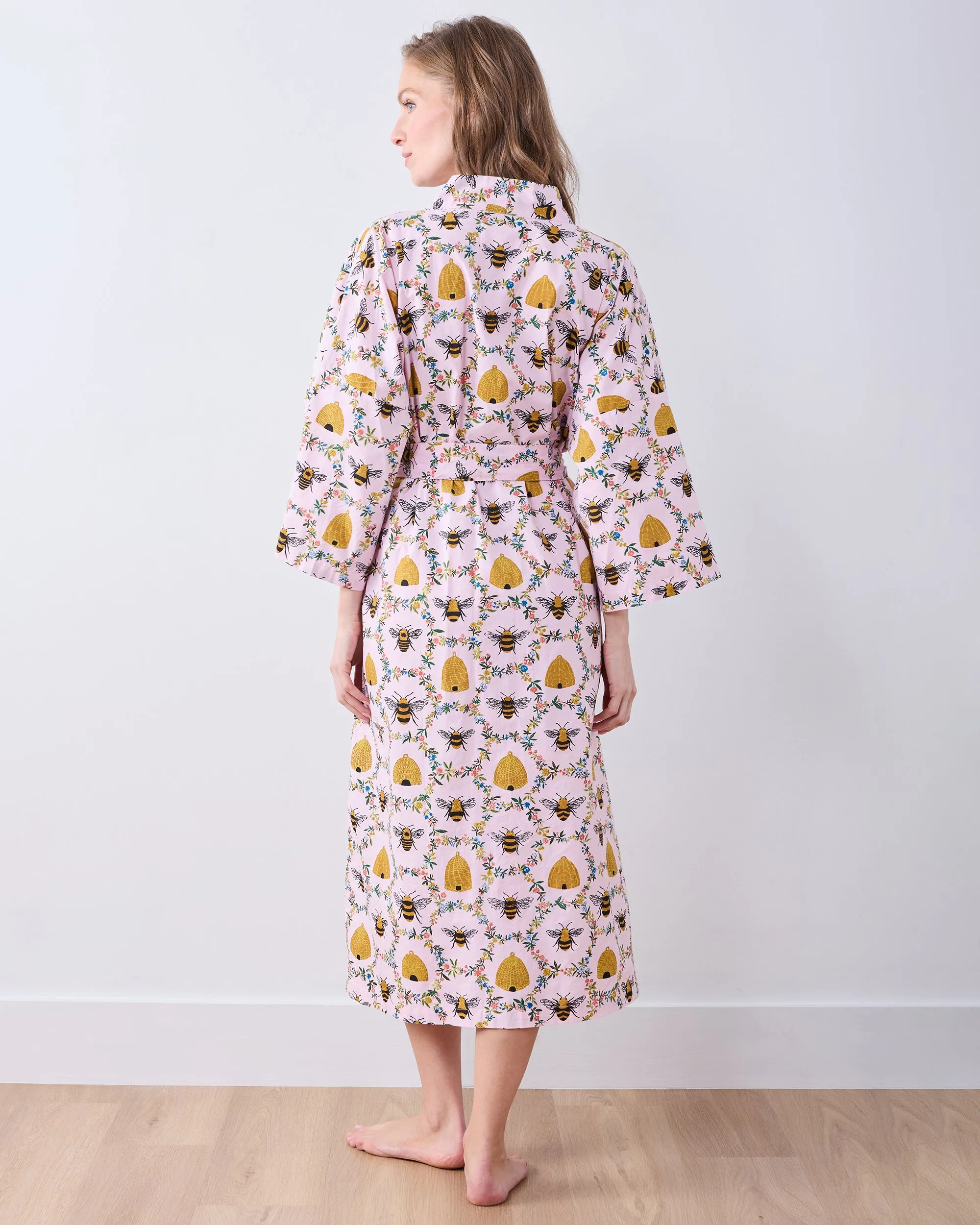 Sweet Bee - Long Robe - Pink Petal sold by Printfresh product image thumbnail 4