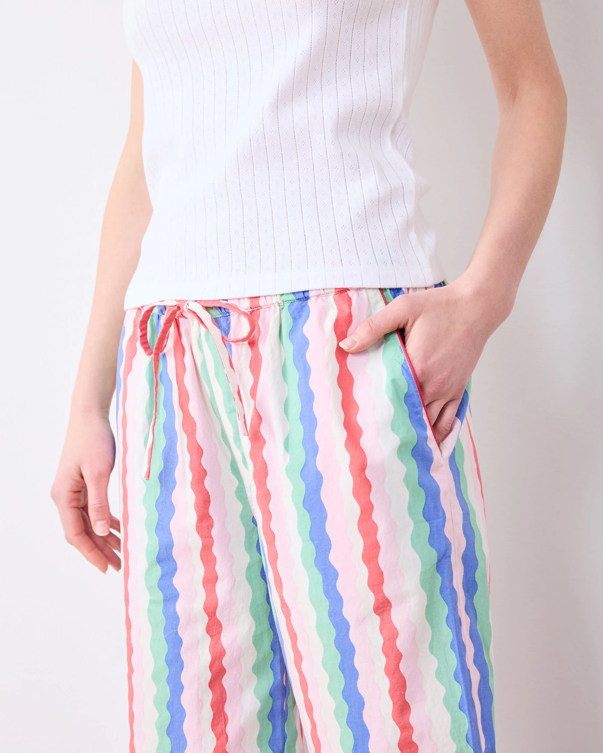 Wavy Stripes - PJ Pants - Blush sold by Printfresh product image thumbnail 3