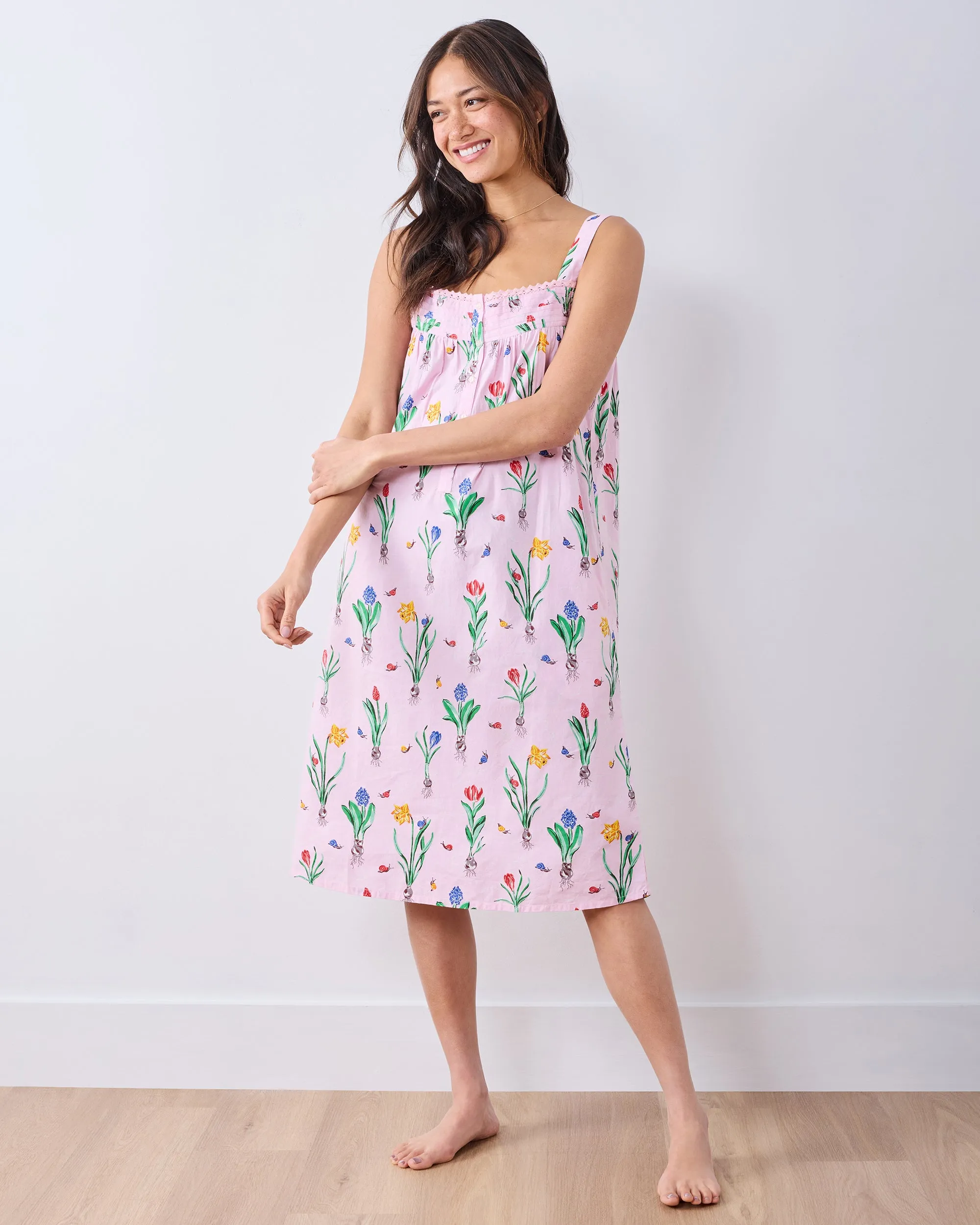 Tulip Trail - Back To Bed Nightgown - Blush sold by Printfresh product image thumbnail 2