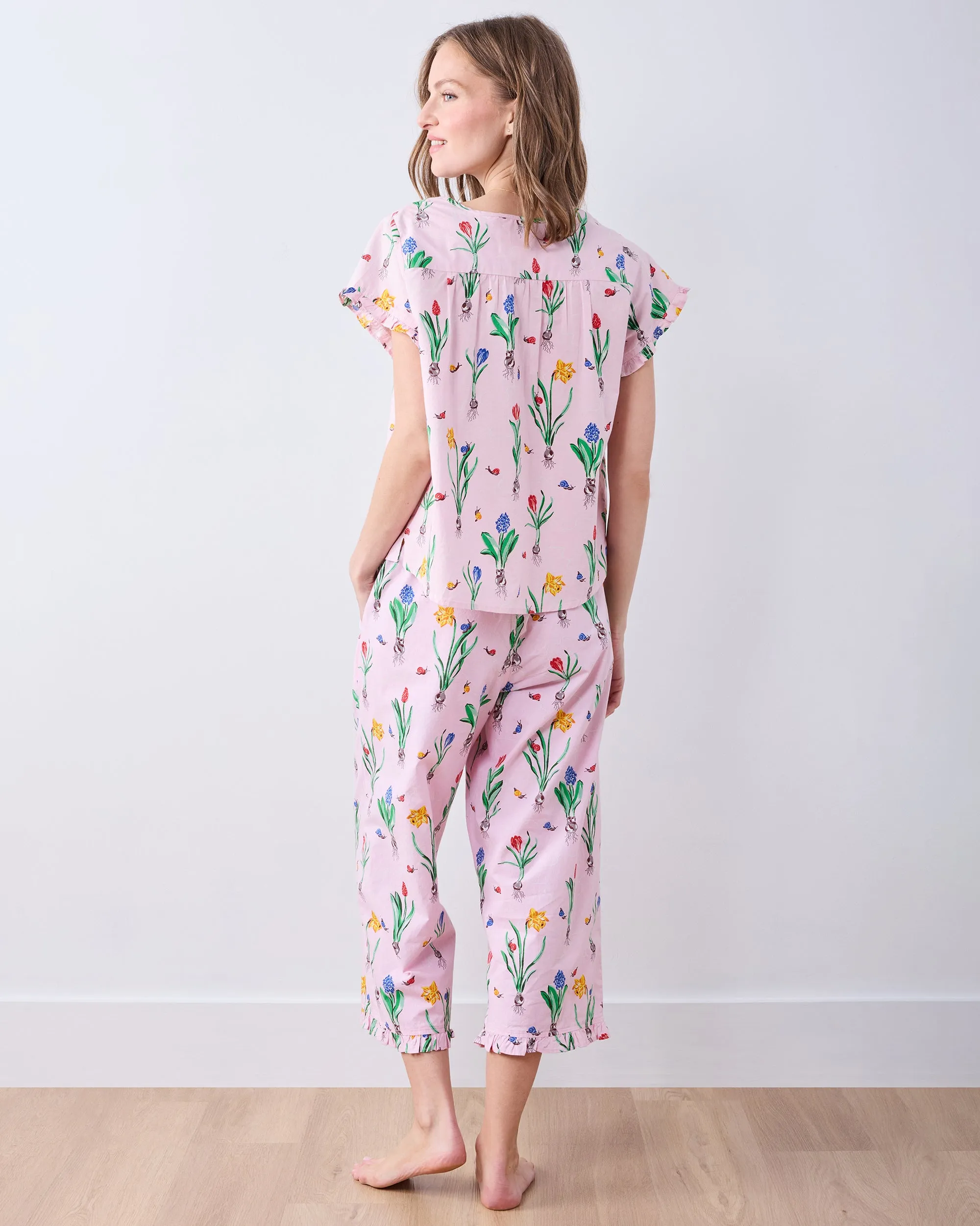 Tulip Trail - Pintuck Cropped Set - Blush sold by Printfresh product image thumbnail 4