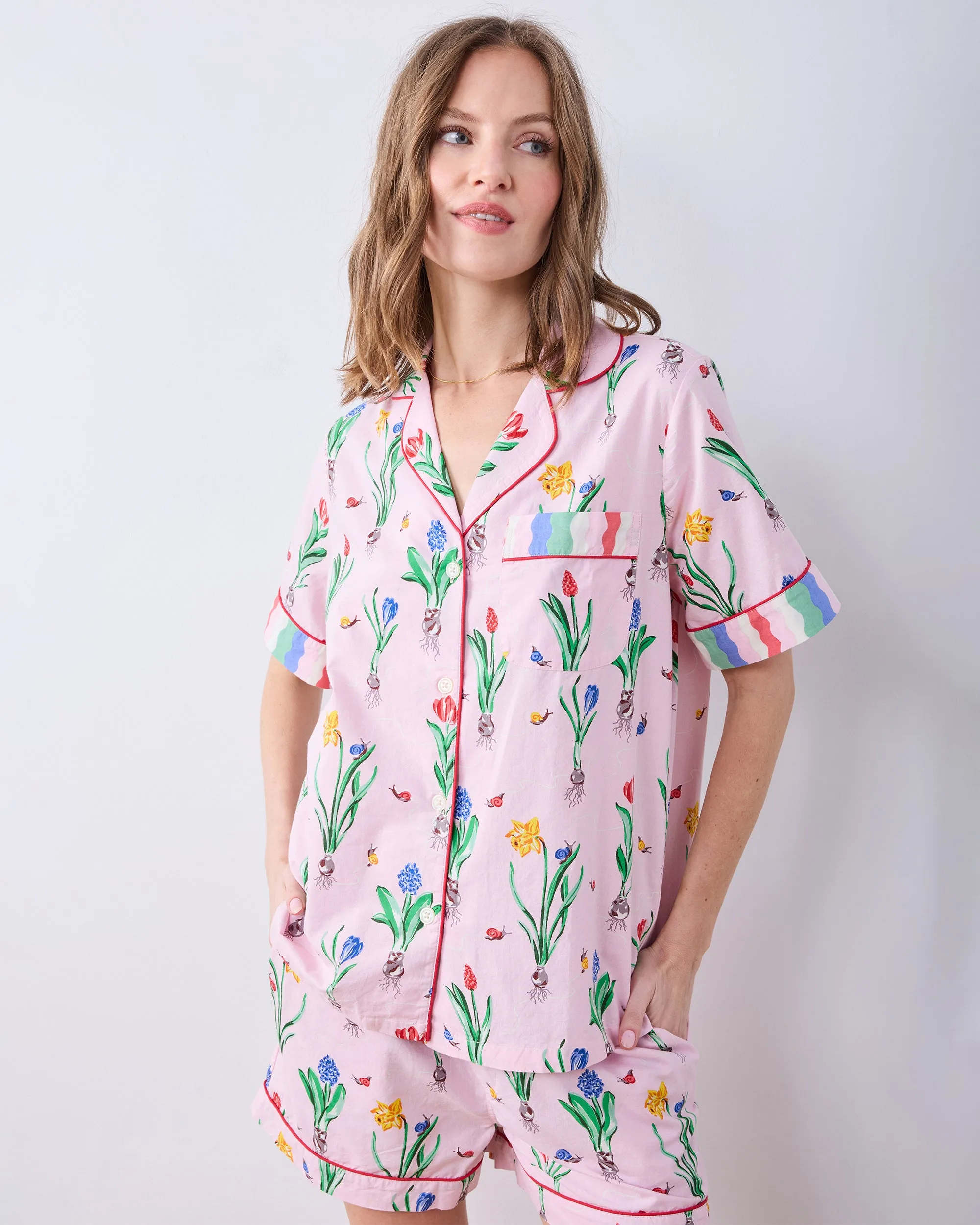 Tulip Trail - Short PJ Set - Blush sold by Printfresh