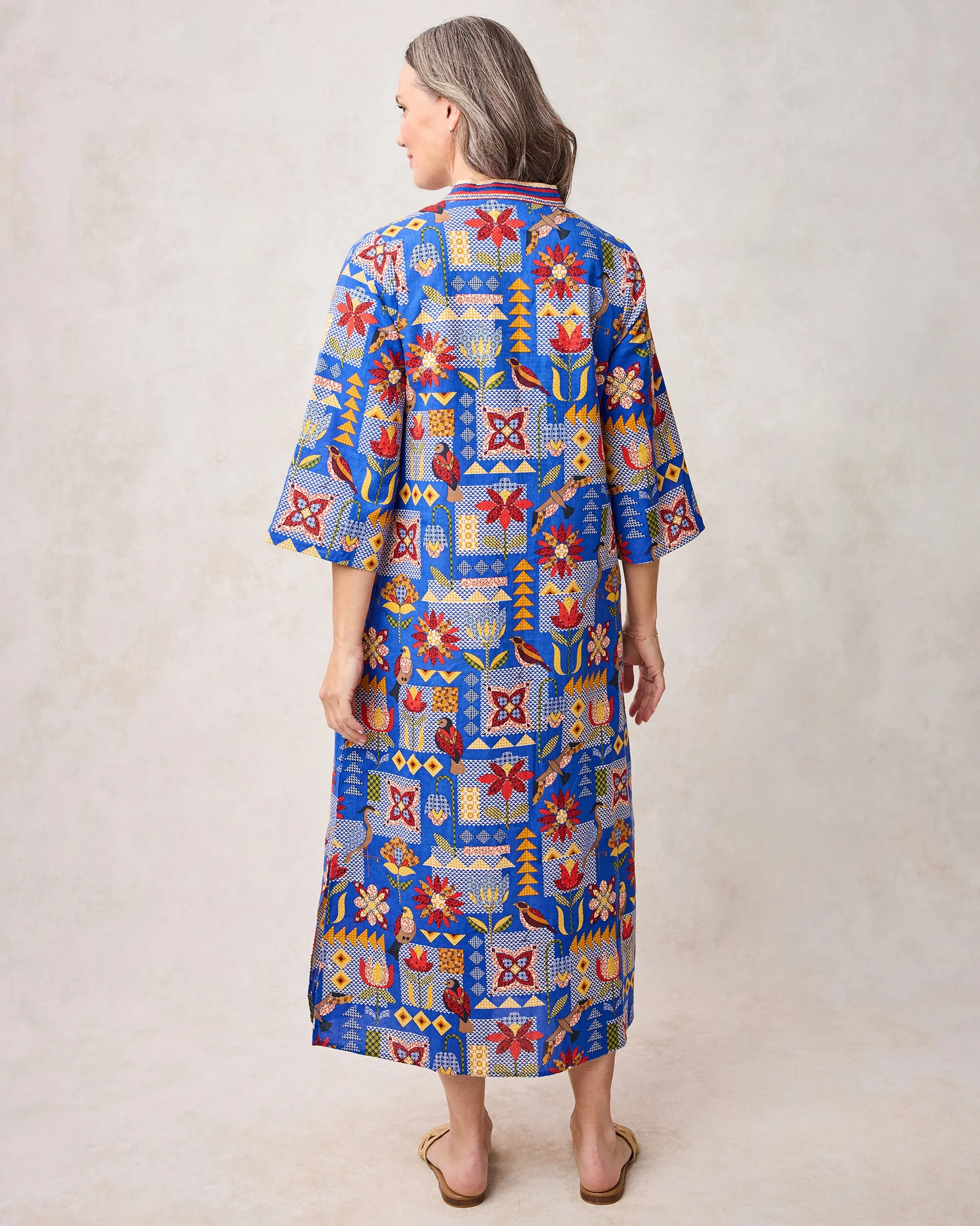 Songbird Quilt - Paloma Dress - Blue Jean sold by Printfresh product image thumbnail 4