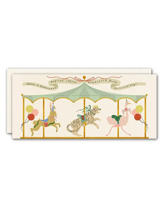 Multi - Carosel Birthday Card - Olive & Company sold by Printfresh