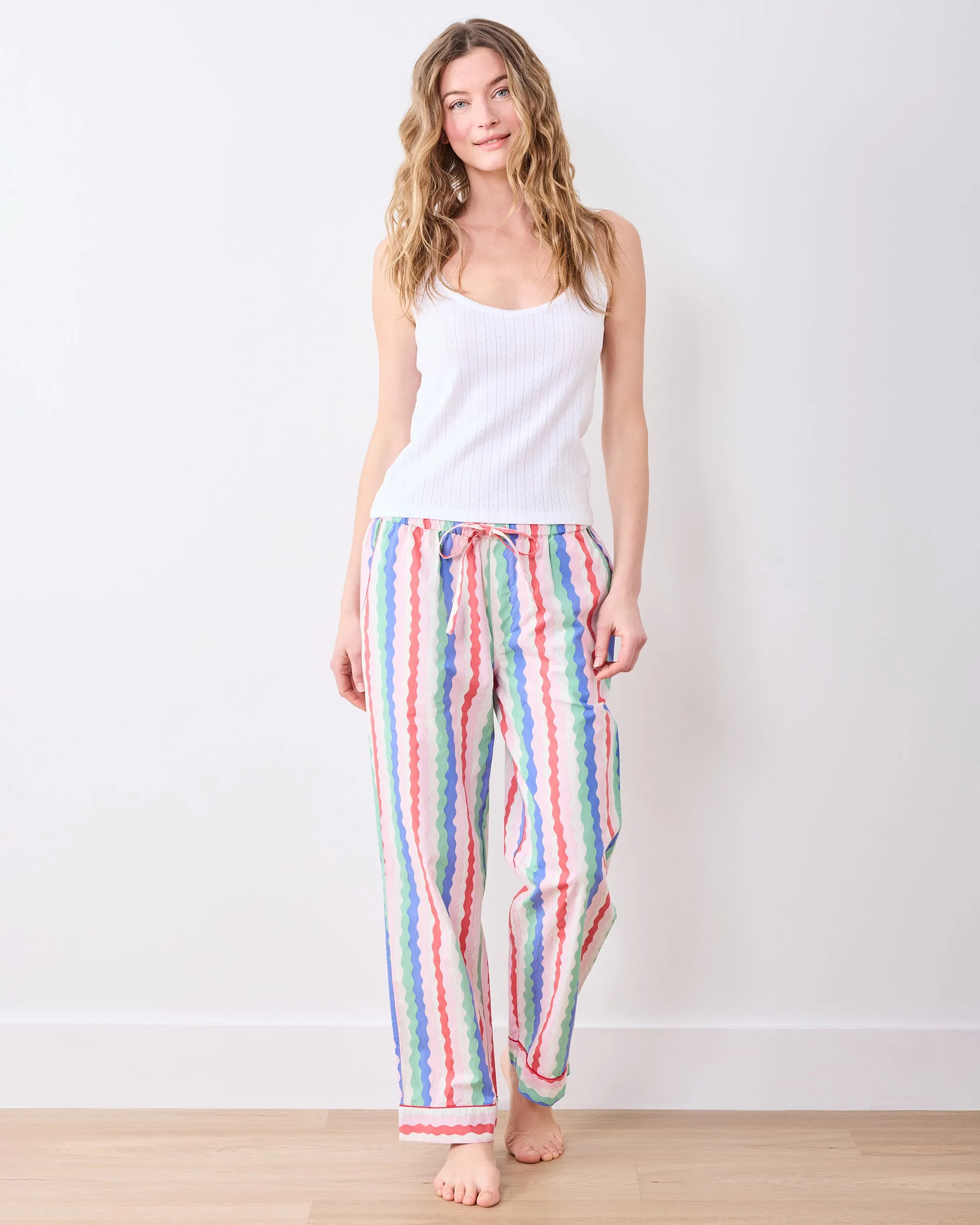 Wavy Stripes - Long PJ Pants & Esme Tank Bundle - Multi sold by Printfresh product image thumbnail 2