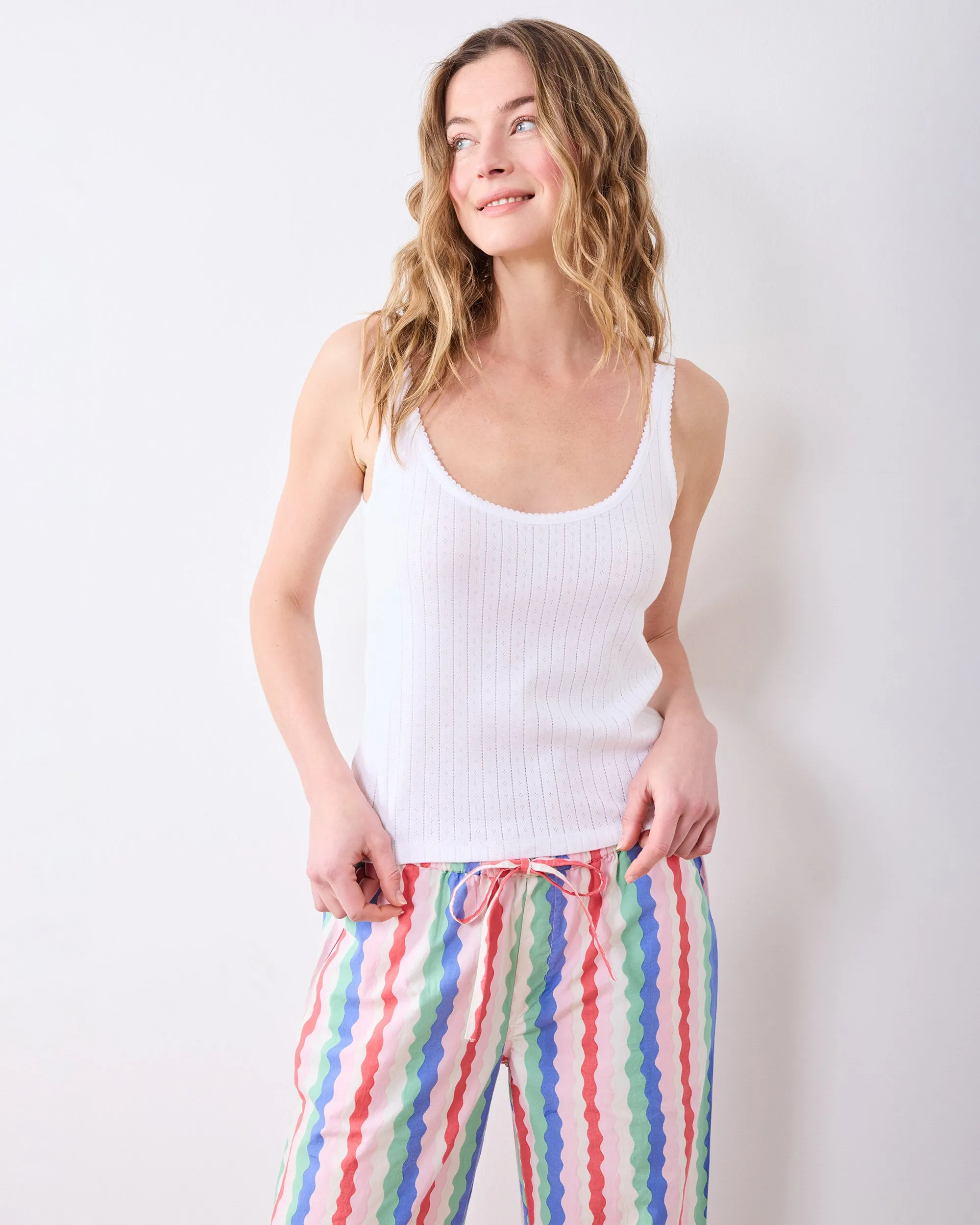 Wavy Stripes - Long PJ Pants & Esme Tank Bundle - Multi sold by Printfresh product image thumbnail 3