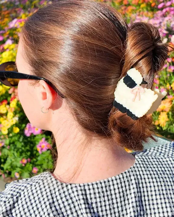 Ivory Combo - Hand Painted Sheep Claw Hair Clip - Solar Eclipse sold by Printfresh product image thumbnail 3