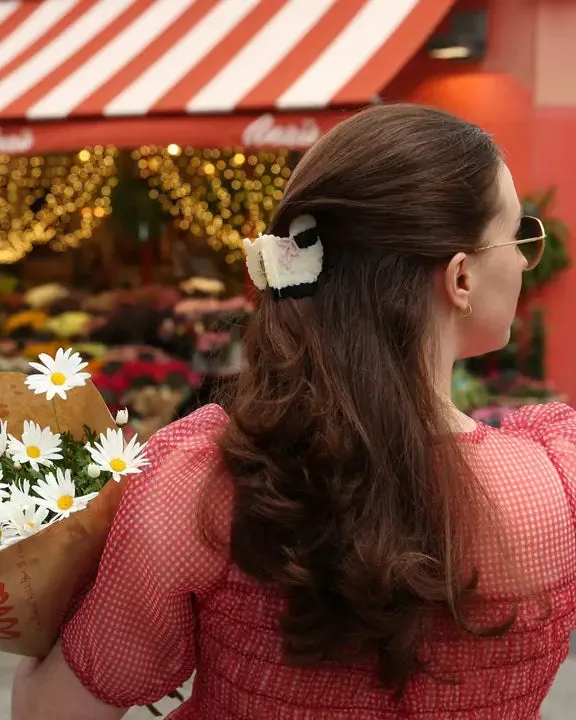 Ivory Combo - Hand Painted Sheep Claw Hair Clip - Solar Eclipse sold by Printfresh product image thumbnail 2