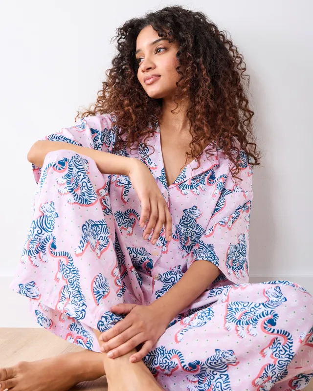 Tiger Queen - Tall Eco Satin Wildest Dreams Set - Blush & Bashful sold by Printfresh