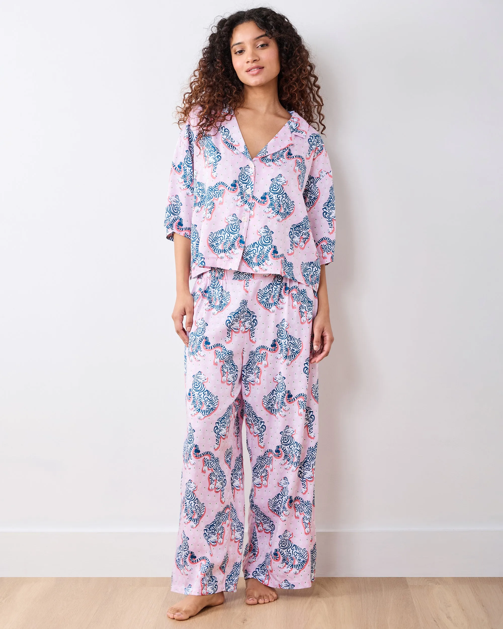 Tiger Queen - Petite Eco Satin Wildest Dreams Set - Blush & Bashful sold by Printfresh product image thumbnail 2