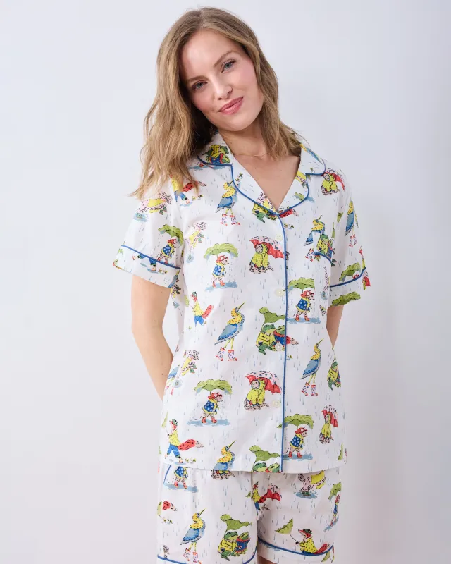 Spring Showers - Short PJ Set - Rain Cloud made by Printfresh