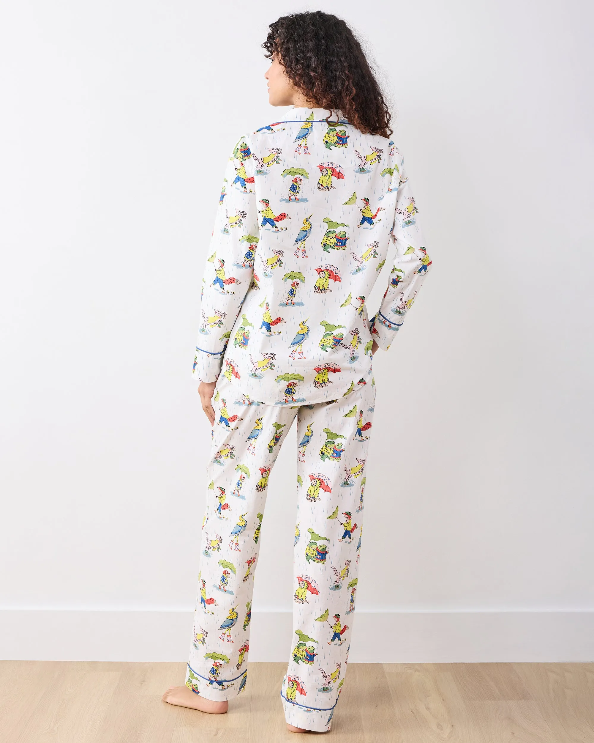 Spring Showers - Long PJ Set - Rain Cloud sold by Printfresh product image thumbnail 3