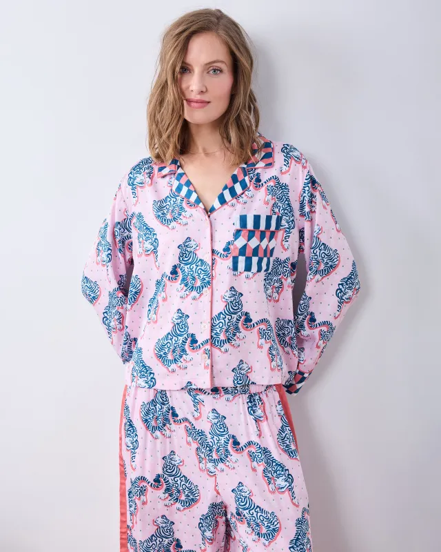 Tiger Queen - Eco Satin Rittenhouse Set - Blush & Bashful sold by Printfresh